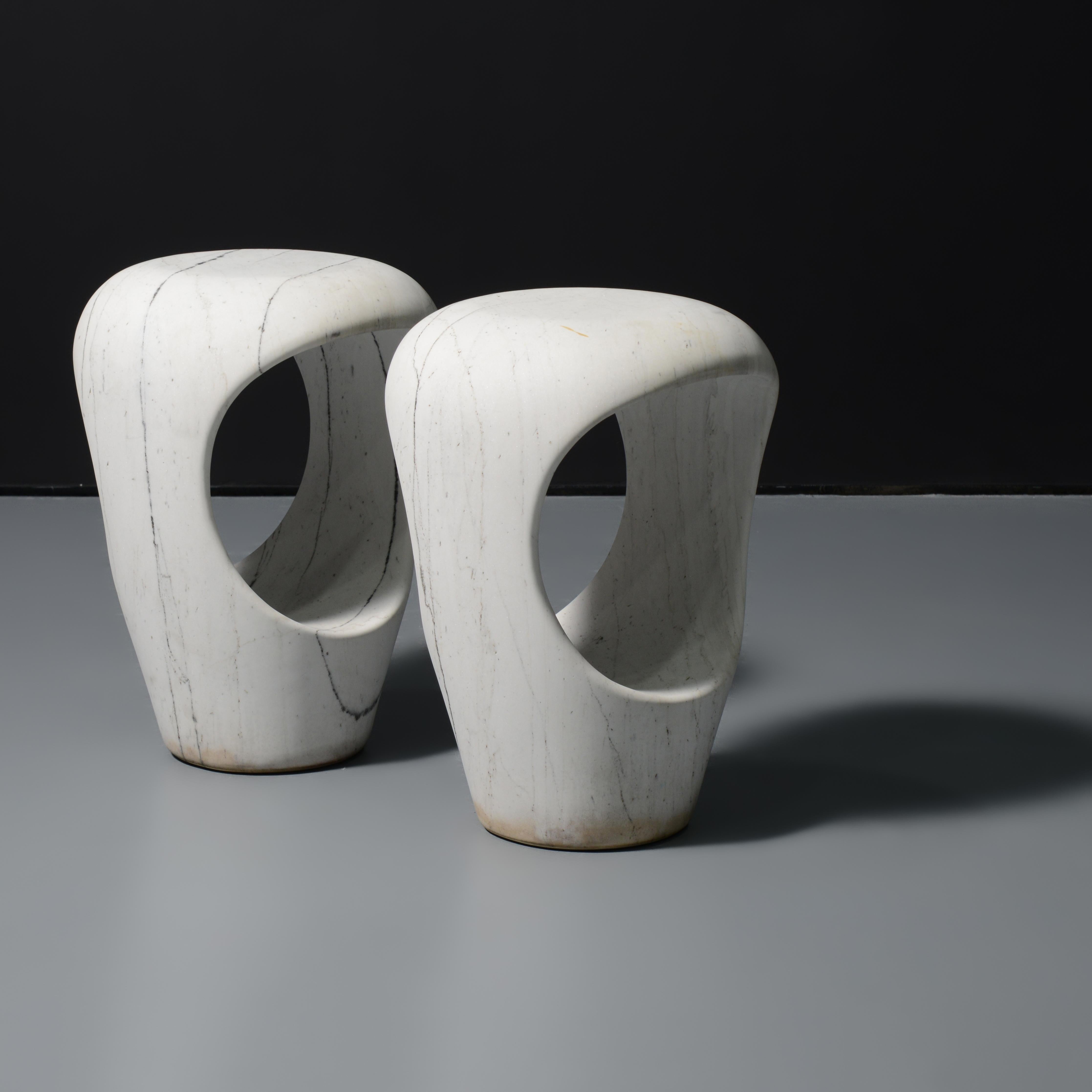 Artist/Designer; Manufacturer: Marc Kurlander (American, 20th Century)
Marking(s); notes: no marking(s) apparent
Materials: hand-carved marble
Dimensions (H, W, D): 22