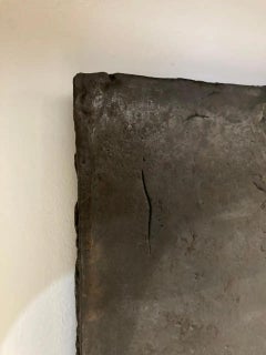 2 Massive Antique Cast Iron Firebacks