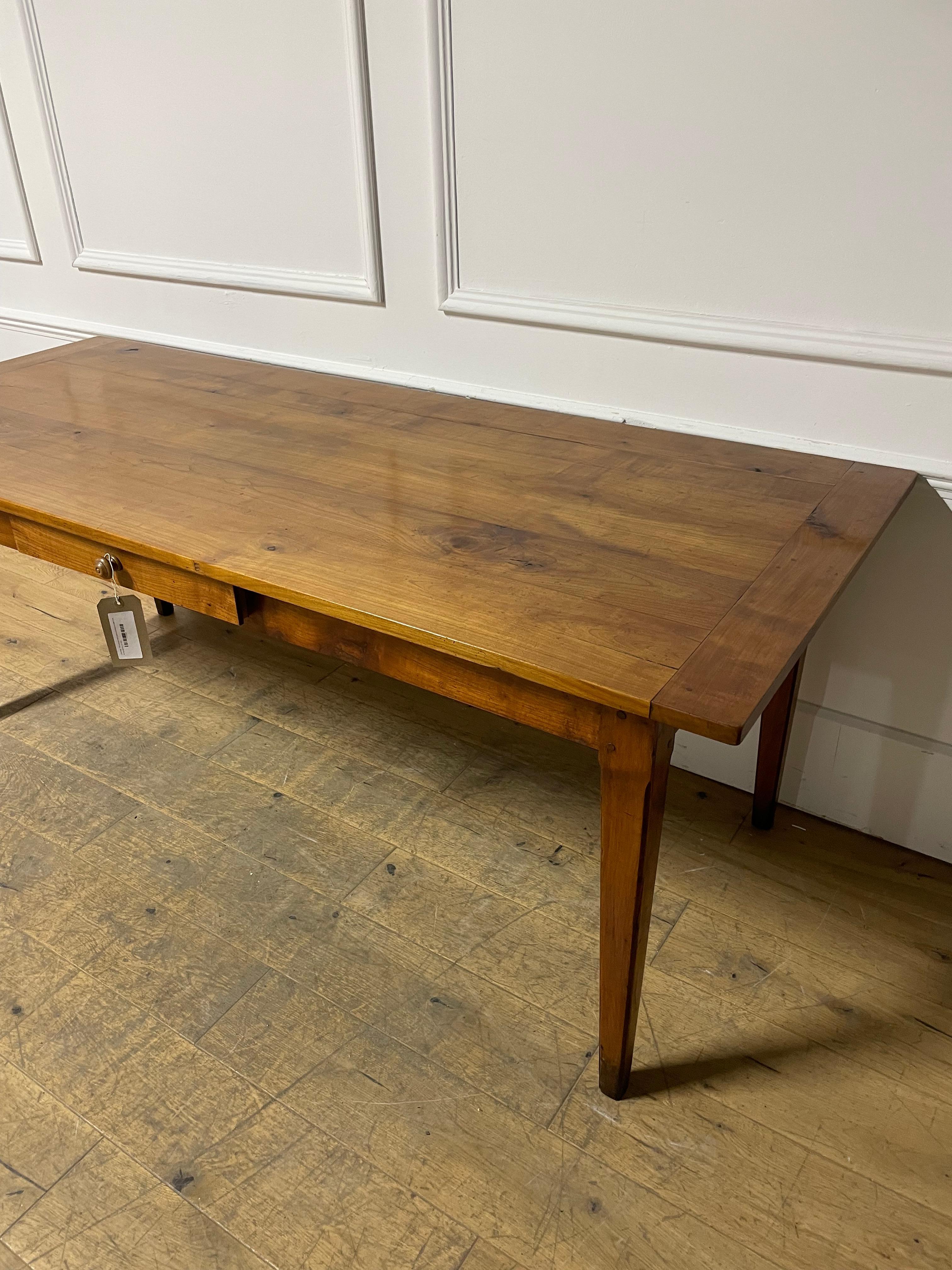 2 meter cherry wood farm house table 4