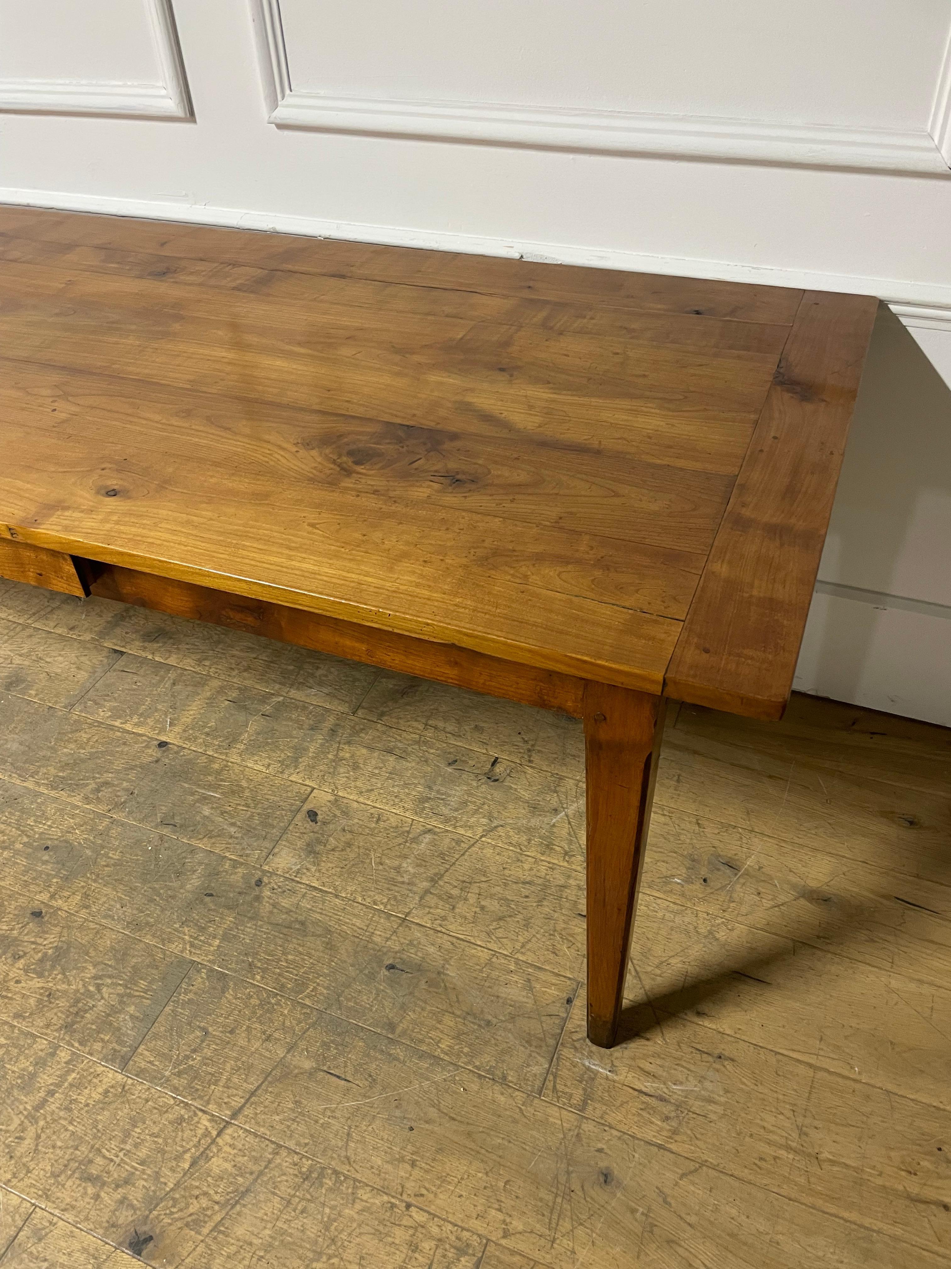 2 meter cherry wood farm house table 5