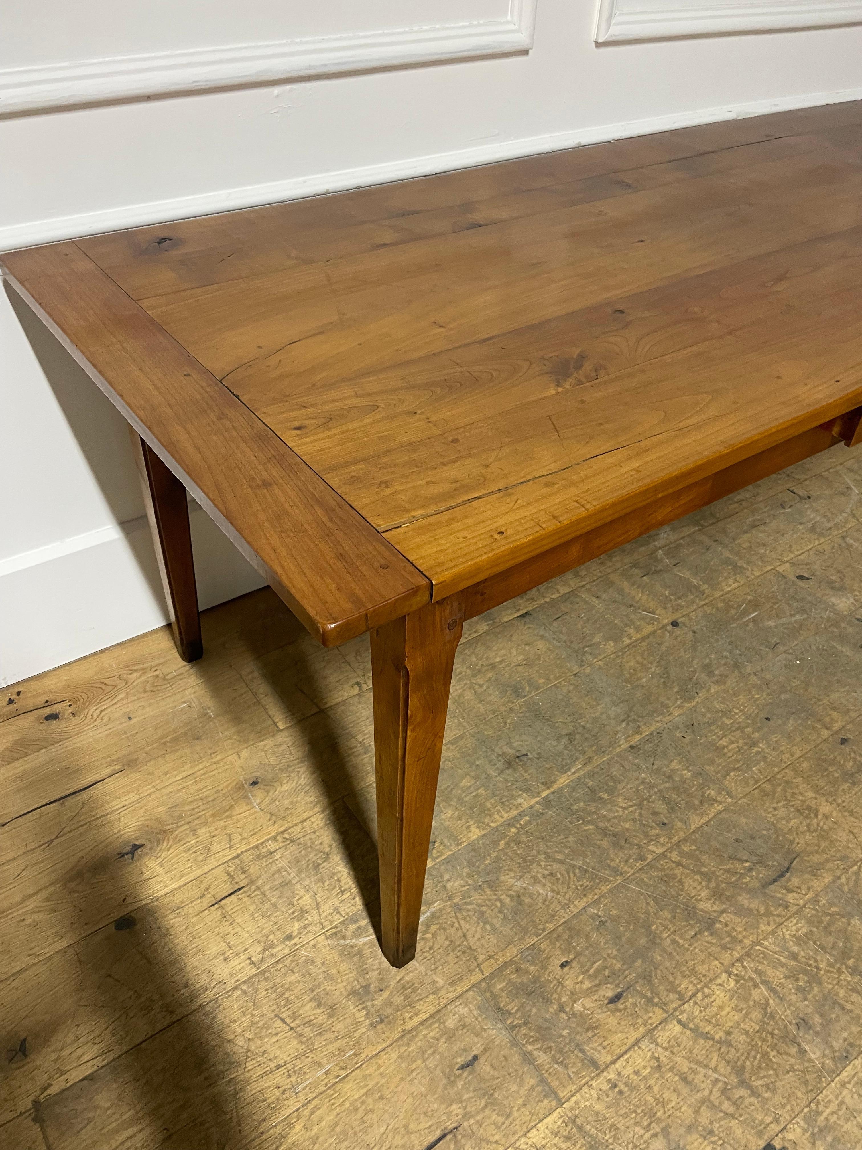 2 meter cherry wood farm house table 7