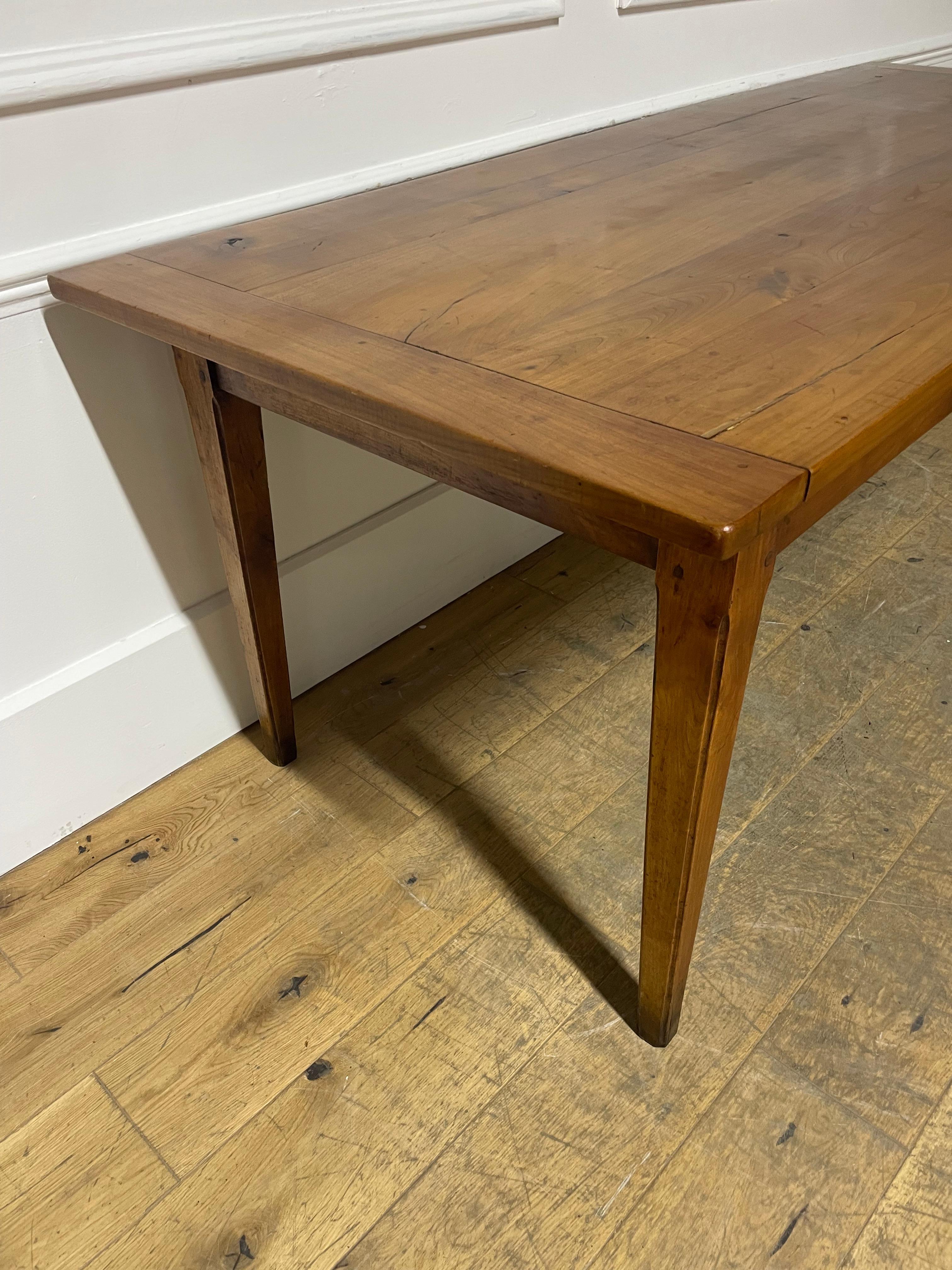 2 meter cherry wood farm house table 8