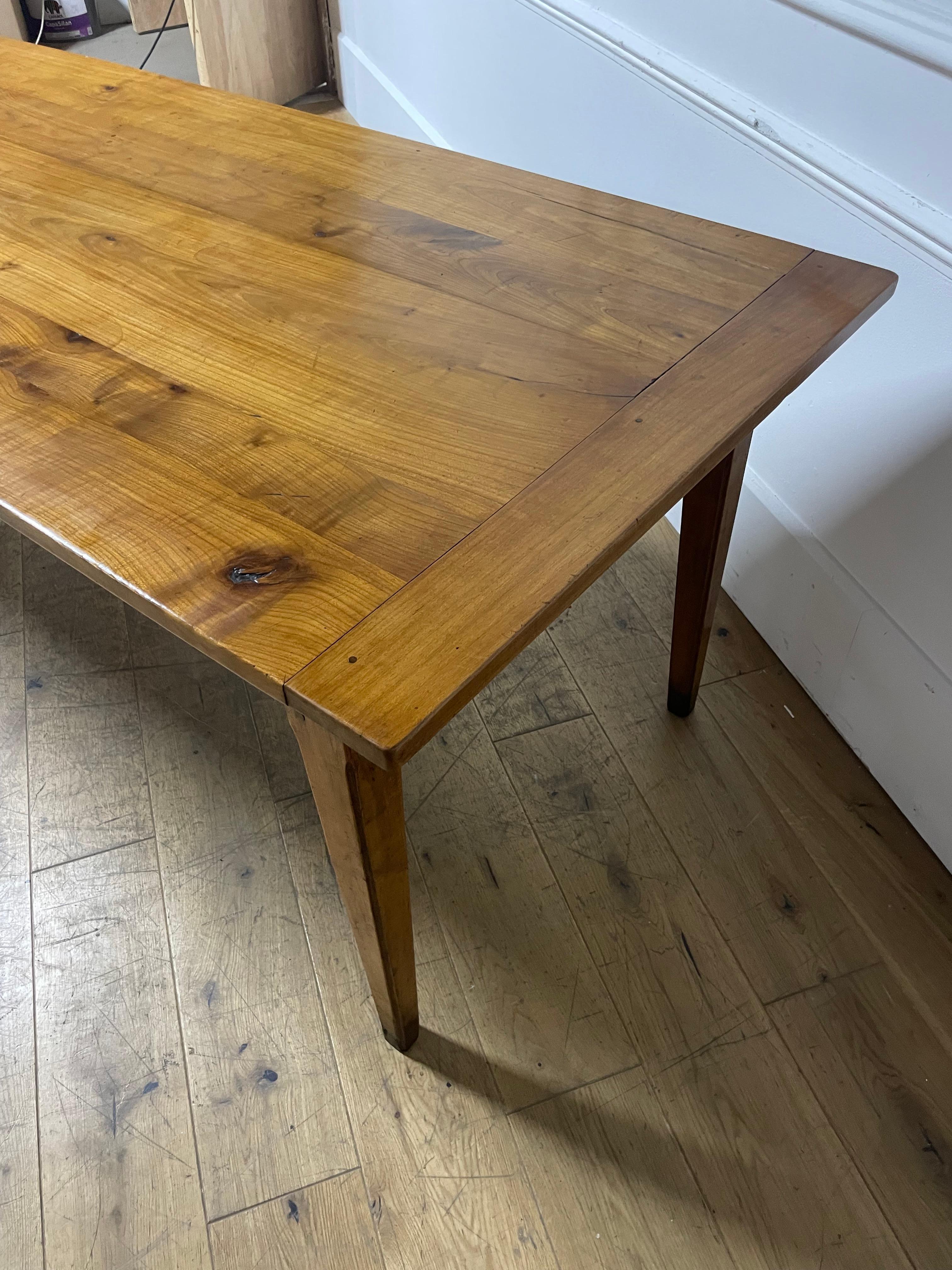 Cherry 2 meter cherry wood farm house table