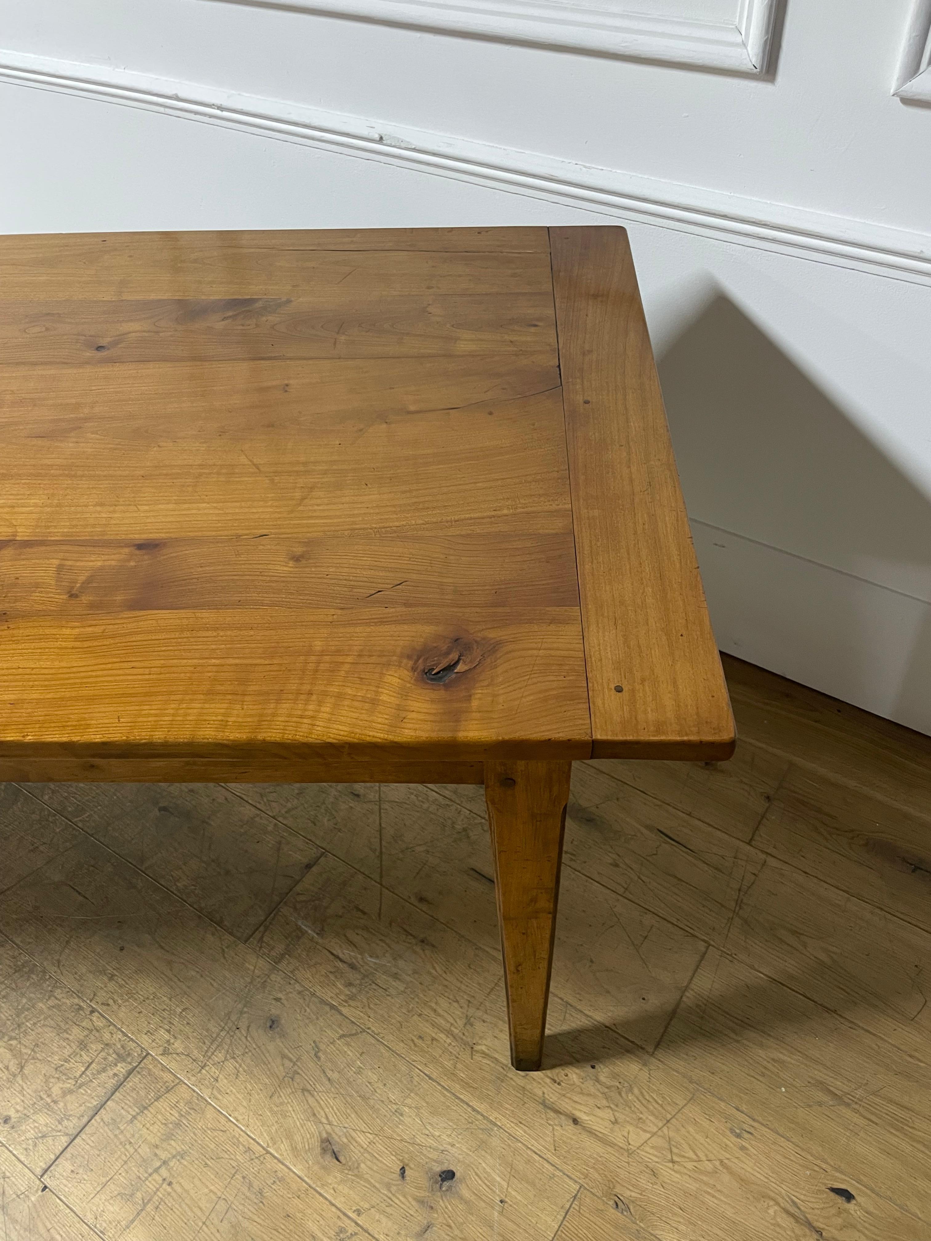 2 meter cherry wood farm house table 1