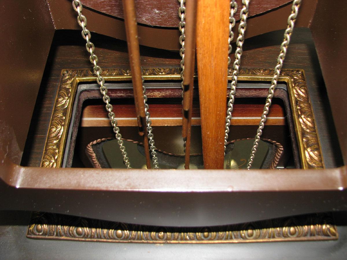 High Boulle Clock on a Column Kienzle Movement, Second Half of the 20th Century For Sale 7