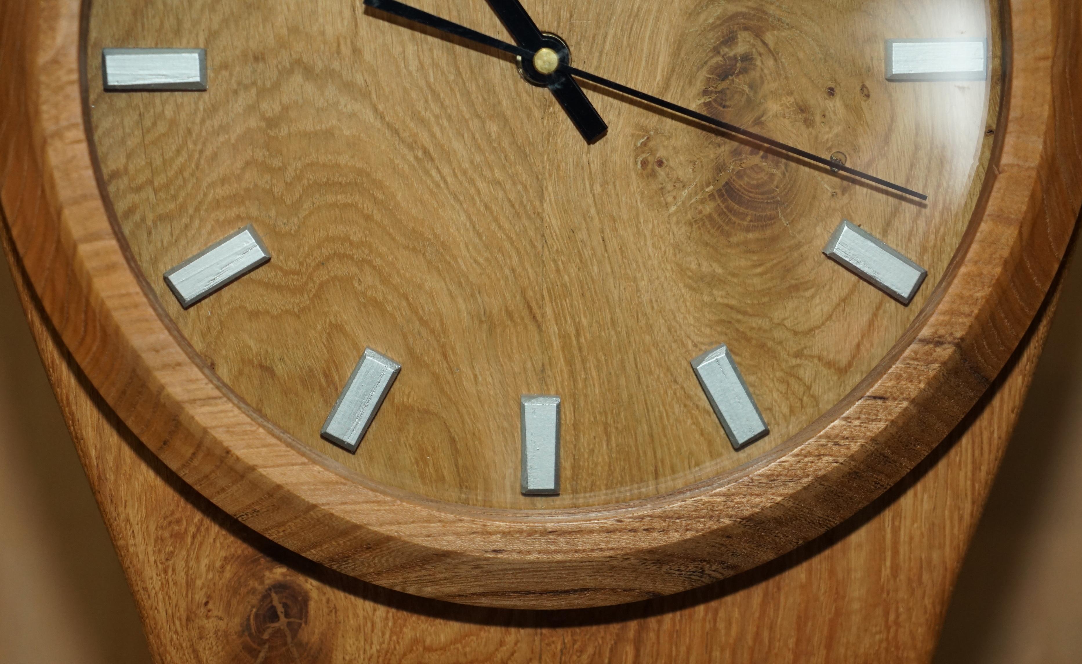 Hand Solid Elm & Oak Rolex Oyster Perpetual Wristwatch Wall Clock 7
