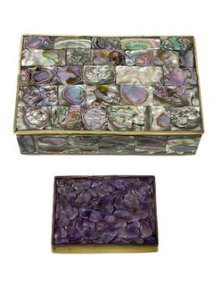 2 cajas mexicanas de latón, años 60