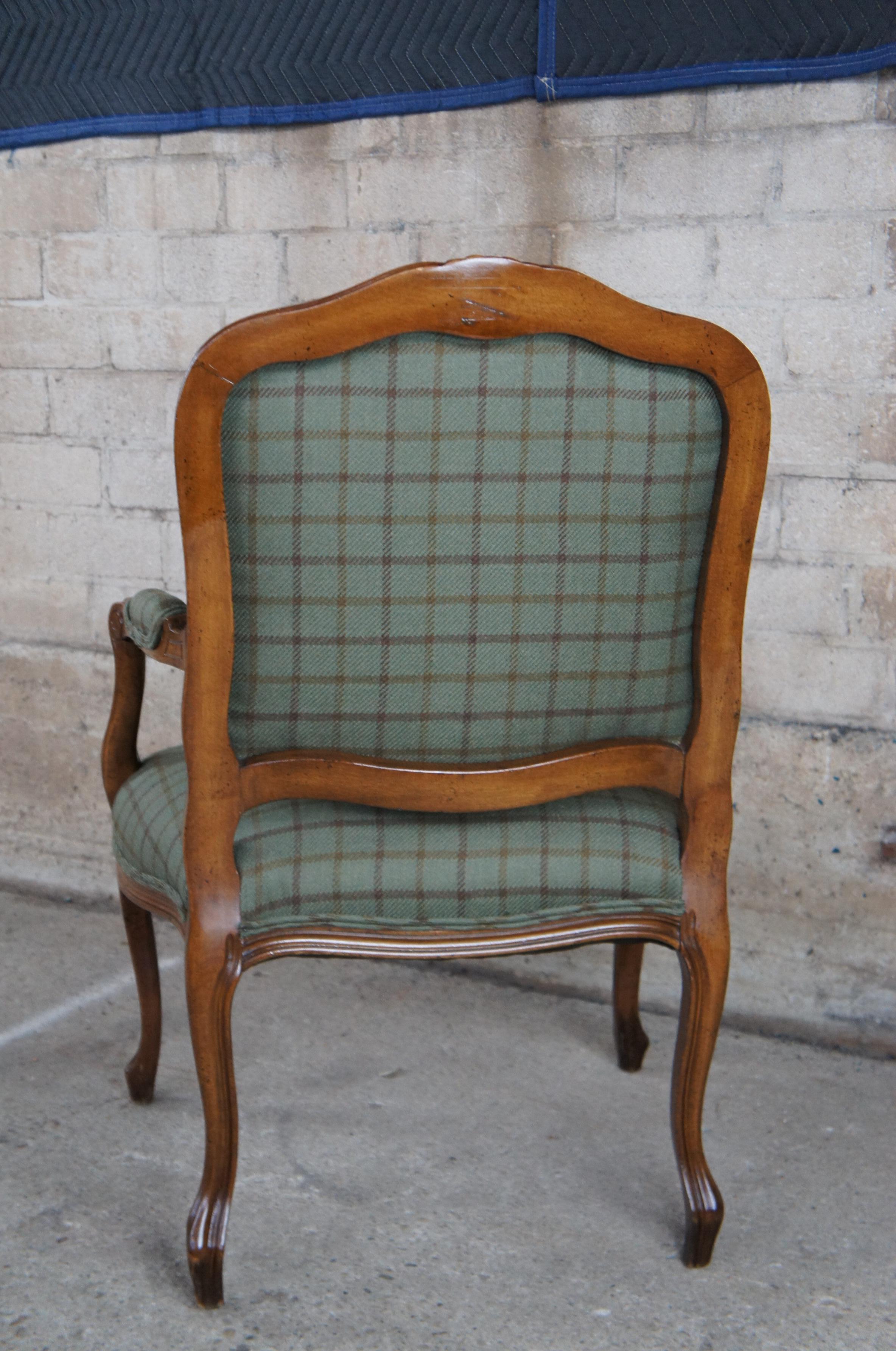 Upholstery 2 Meyer Gunther Martini French Louis XV Fauteuil Arm Chairs Ralph Lauren Plaid