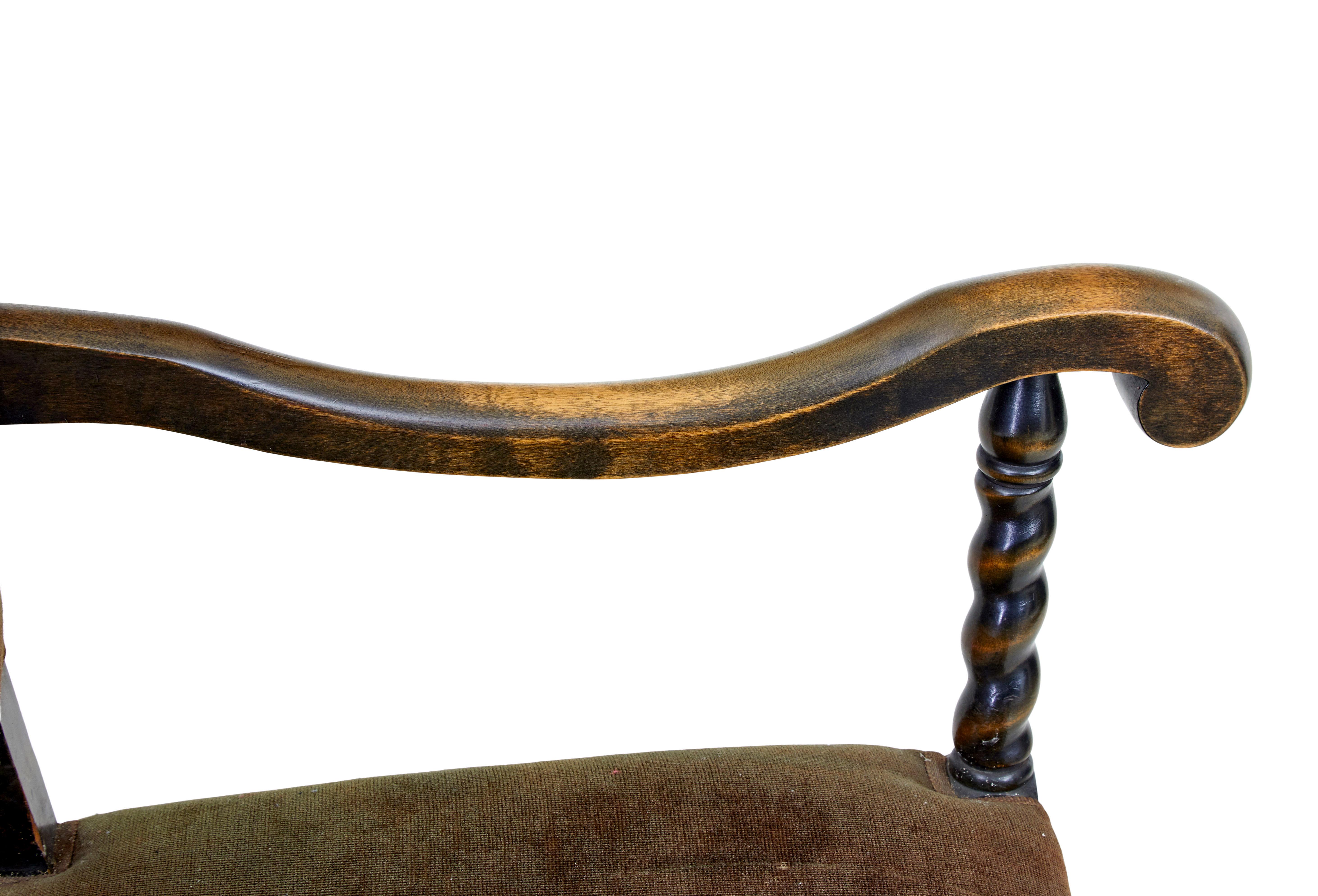 Swedish 2 mid 20th century chairs by Otto Schulz for Boet For Sale