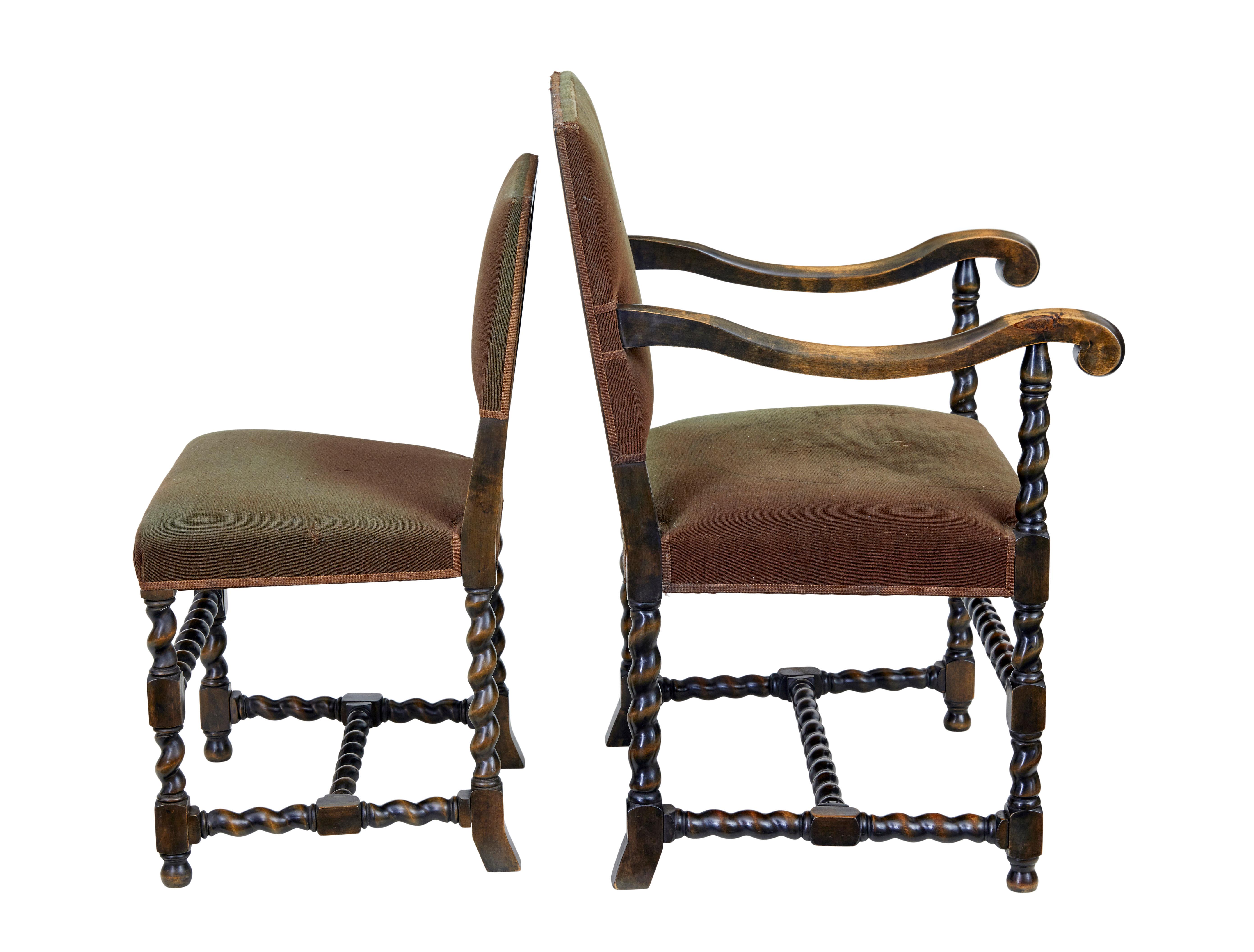 2 Stühle aus der Mitte des 20. Jahrhunderts von Otto Schulz für Boet (Birke) im Angebot