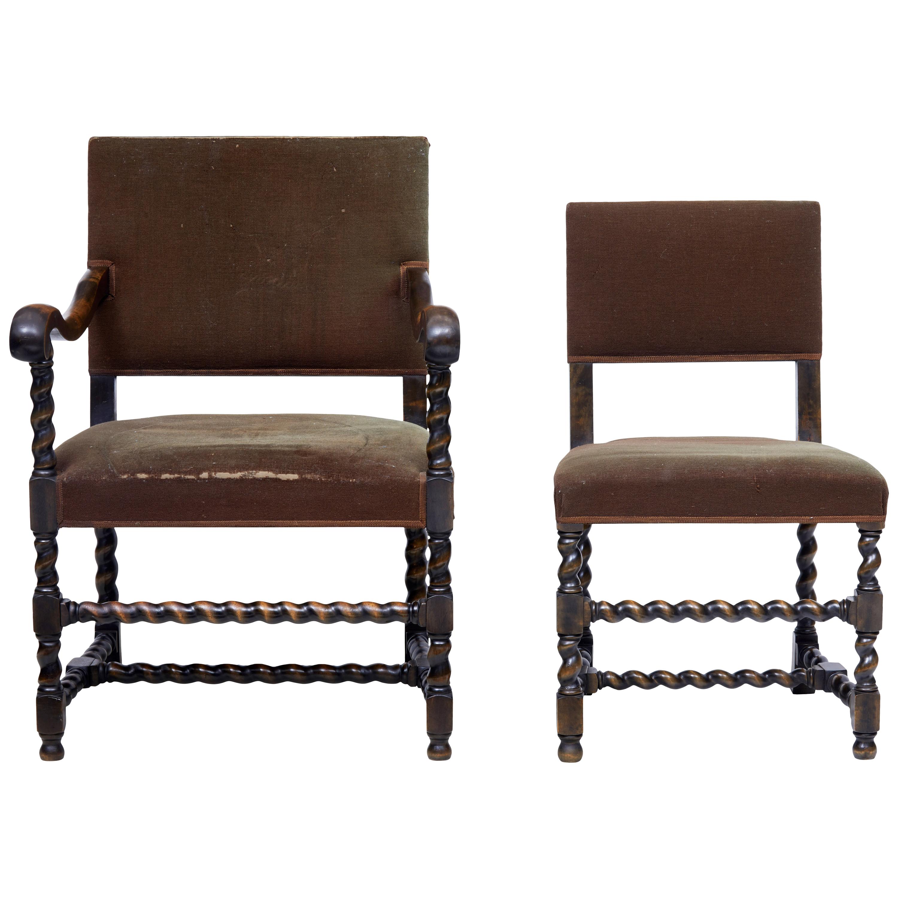 2 Mid-20th Century Chairs by Otto Schulz for Boet