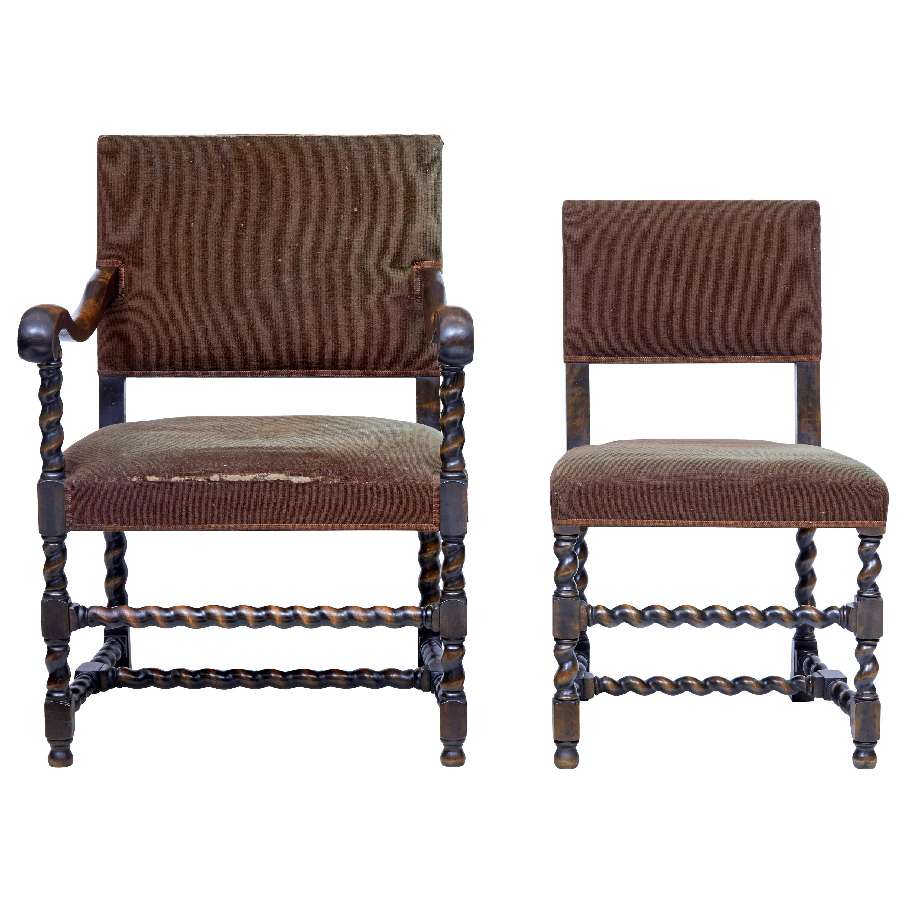 2 Mid-20th Century Chairs by Otto Schulz for Boet