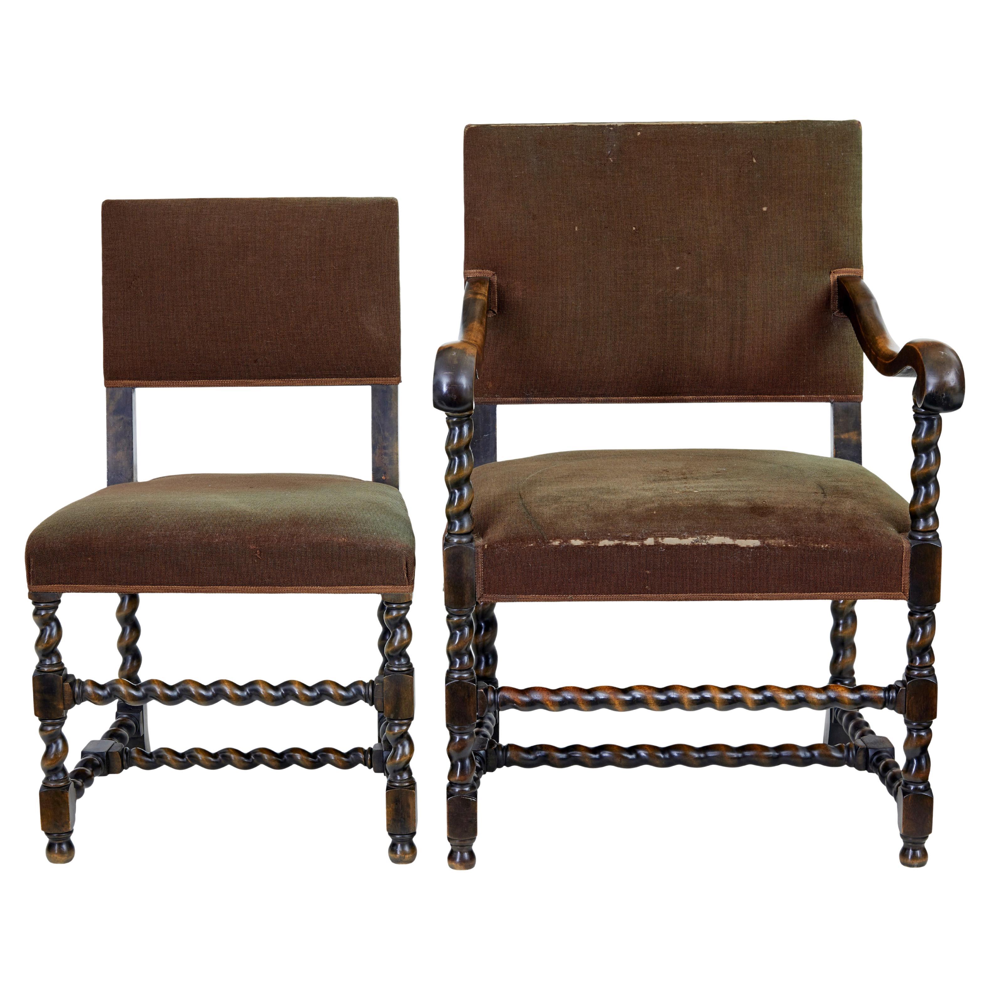 2 mid 20th century chairs by Otto Schulz for Boet For Sale