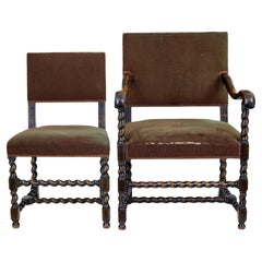 Vintage 2 mid 20th century chairs by Otto Schulz for Boet