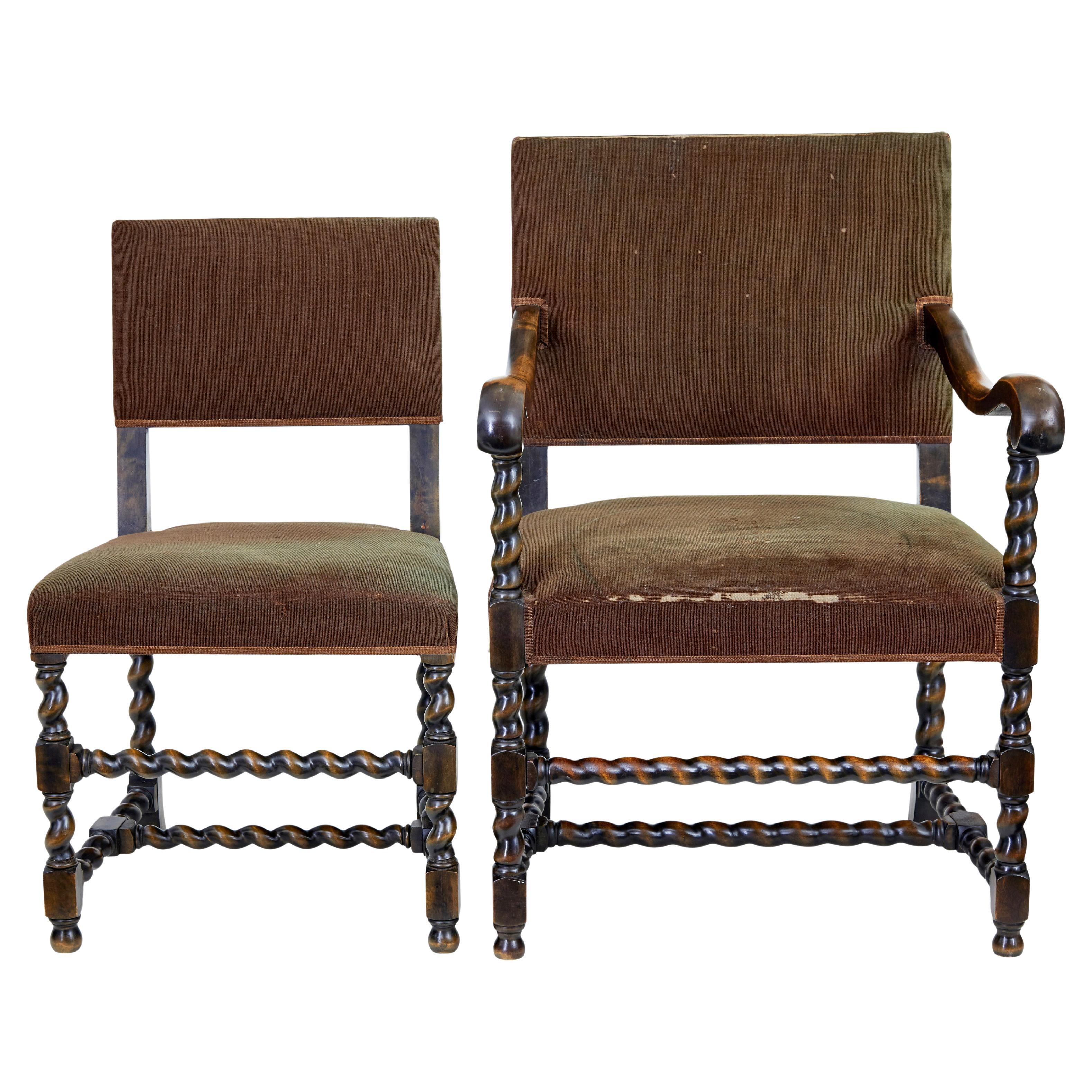 2 mid 20th century chairs by Otto Schulz for Boet For Sale