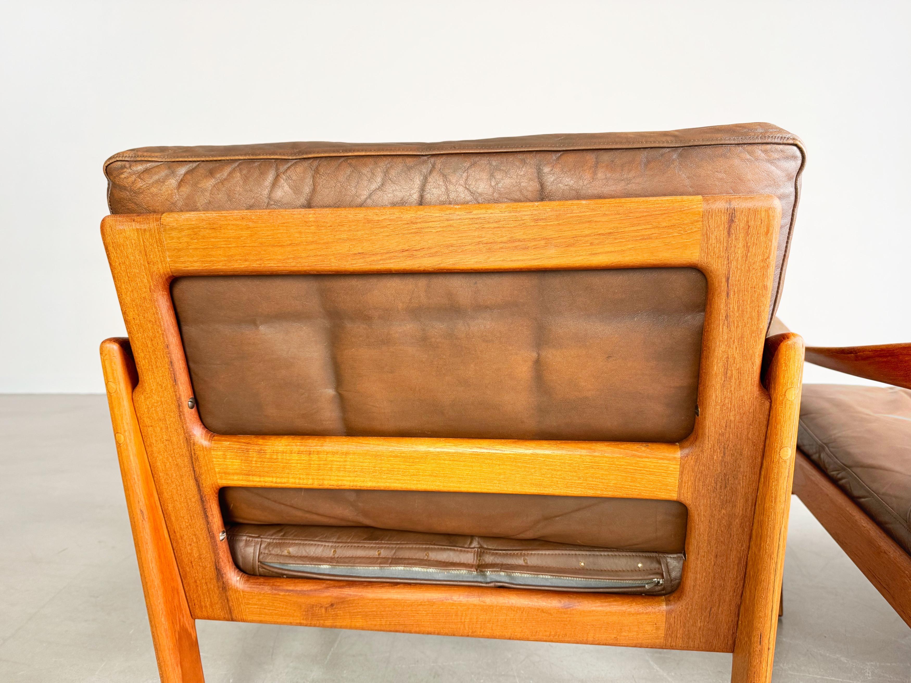 2 sillones Mid Century Niels Eilersen Illum Wikkelsø Butaca Teca en venta 3