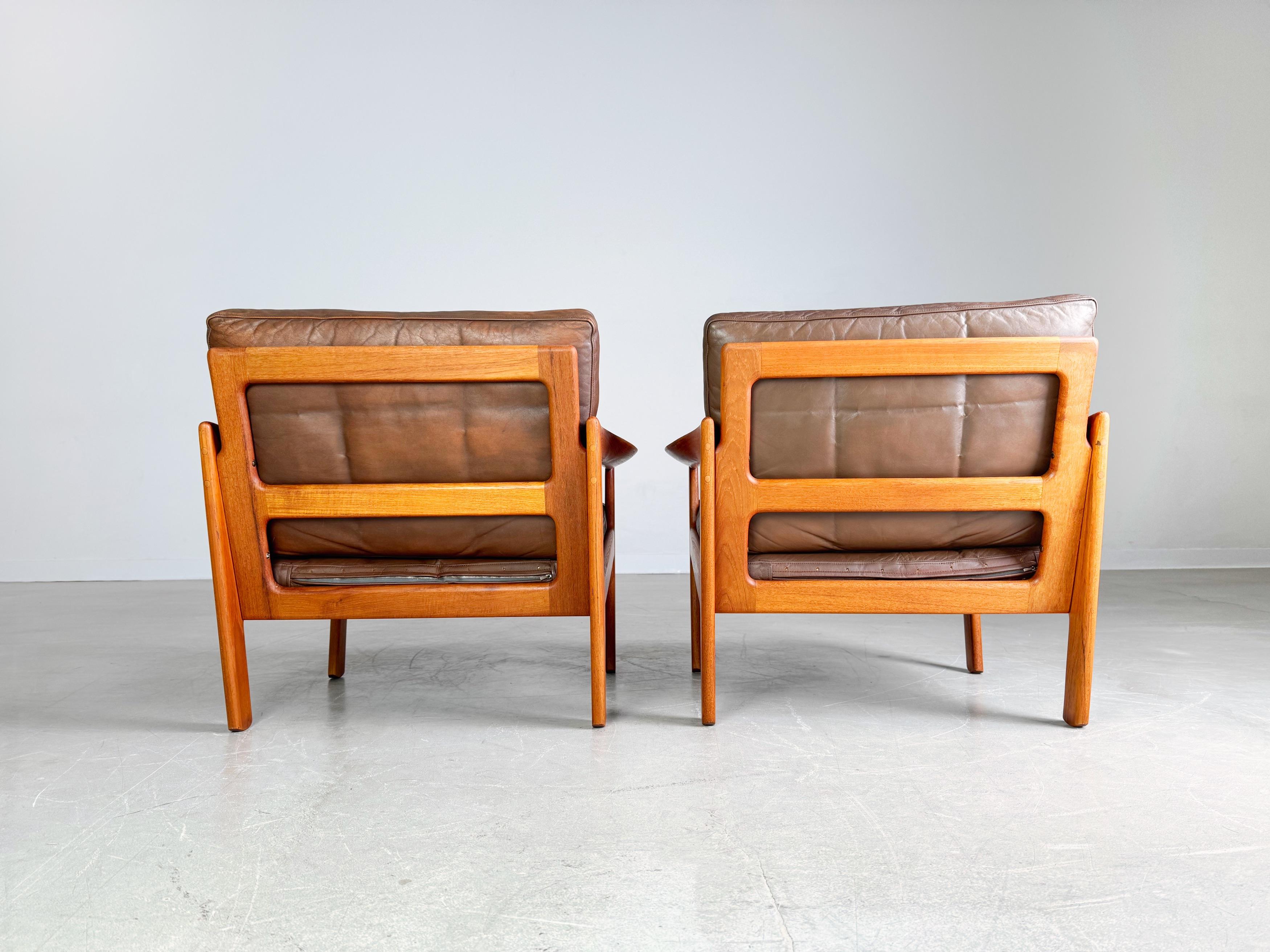 2 sillones Mid Century Niels Eilersen Illum Wikkelsø Butaca Teca en venta 2