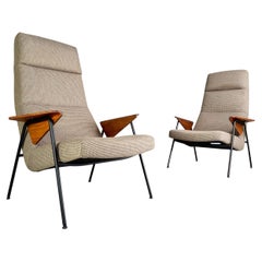 2 Mid Century Armchairs Walter Knoll Arno Votteler Model 550 Vintage