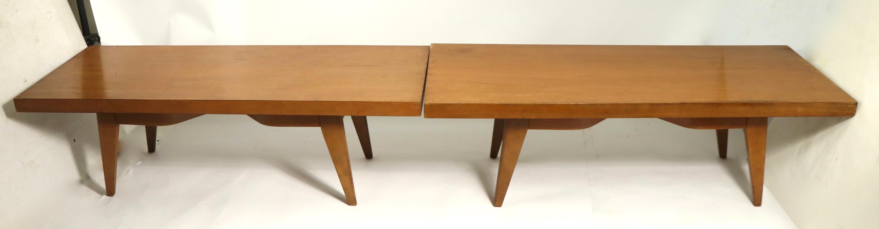 2 Mid Century Coffee Tables attributed to Russel Wright For Sale 3