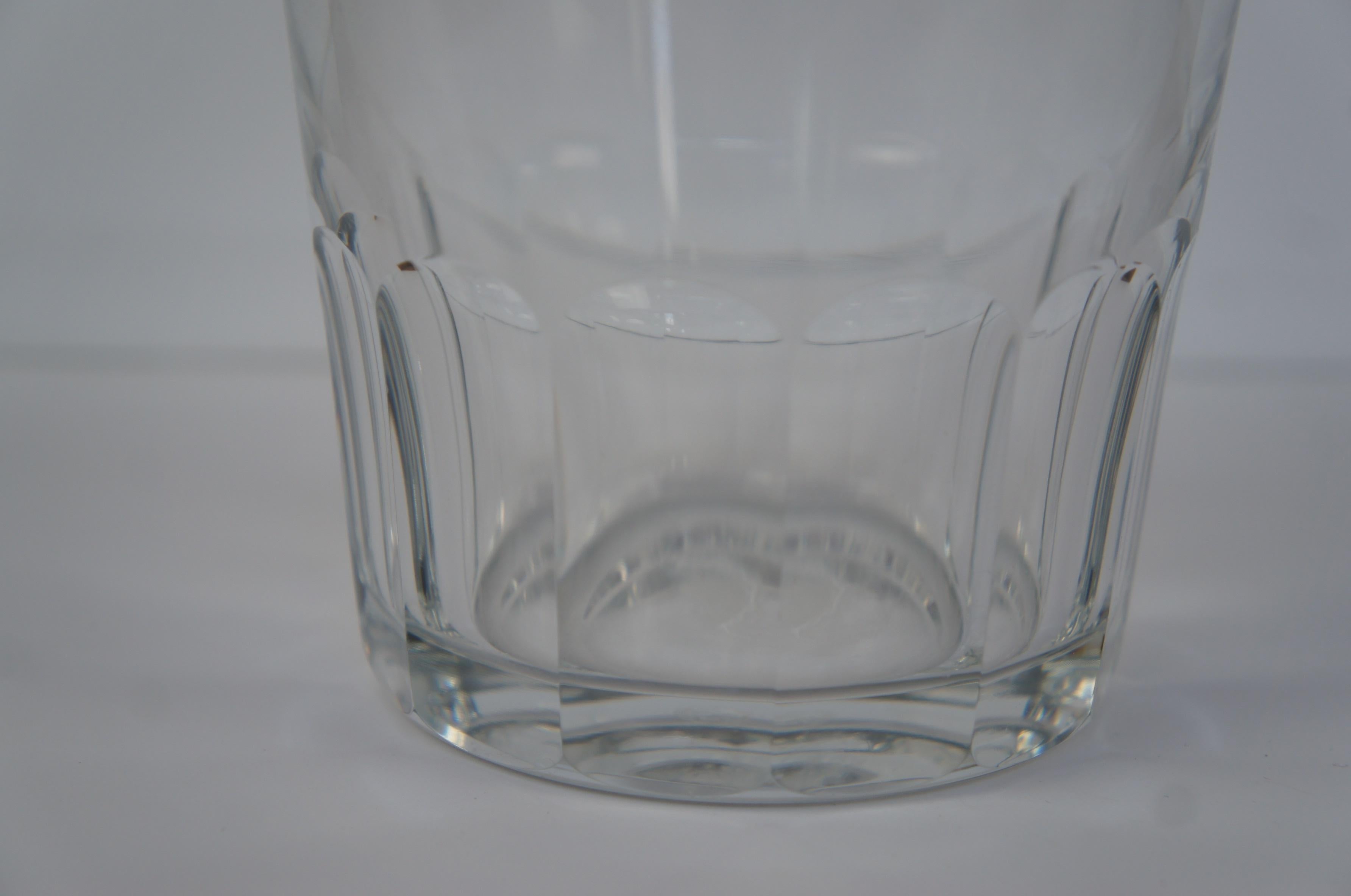 2 Mid Century French Baccarat Crystal Bretagne Whiskey Liquor Decanter Bottles In Good Condition In Dayton, OH