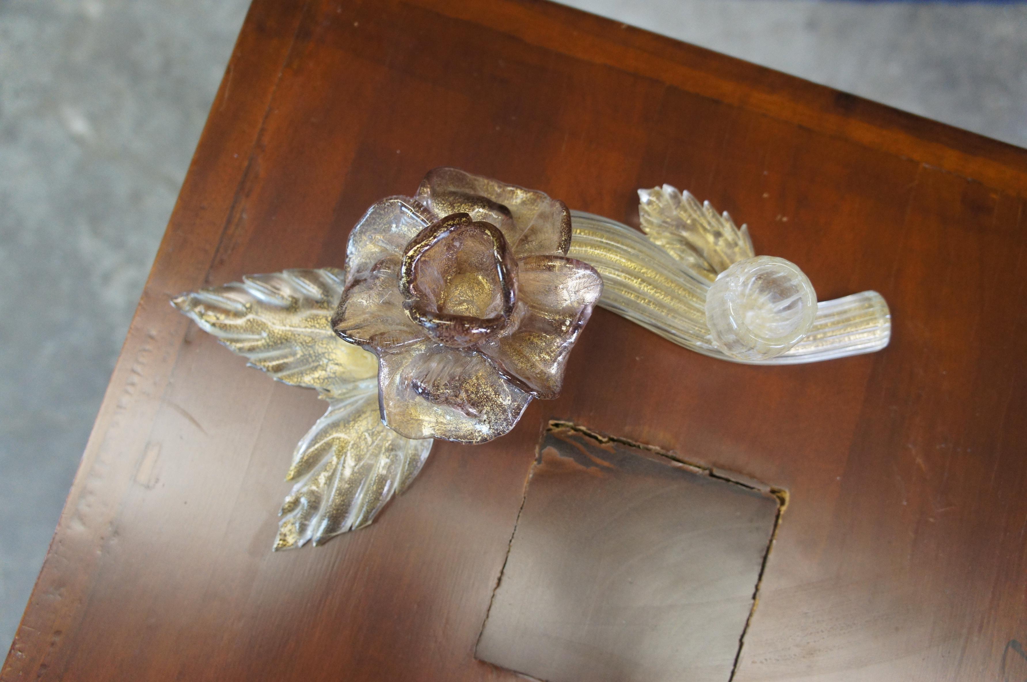 2 Mid Century Italian Murano Salviati Venezia Art Glass Bauble Candle Holders 11 2