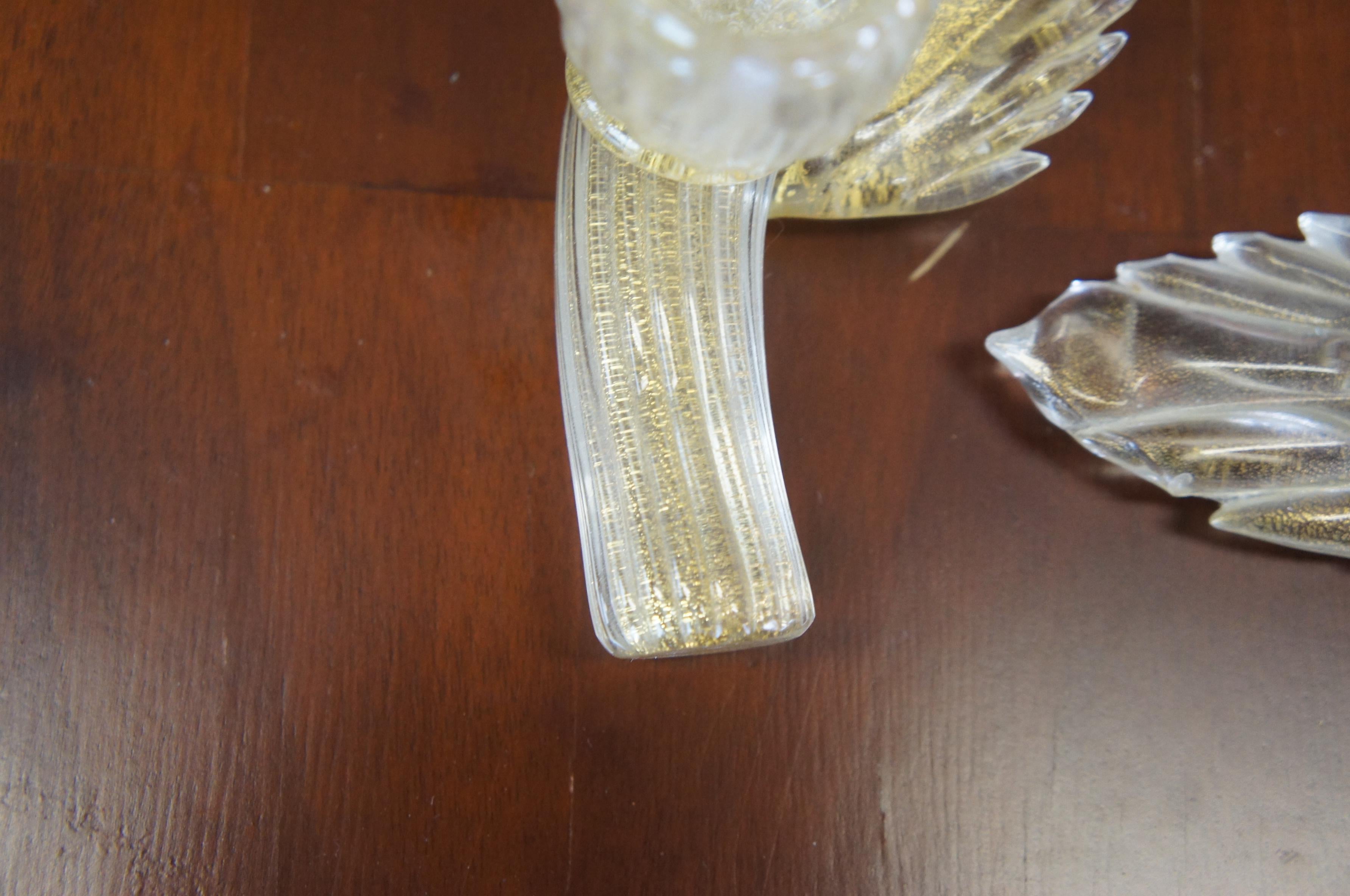 2 Mid Century Italian Murano Salviati Venezia Art Glass Bauble Candle Holders 11 4