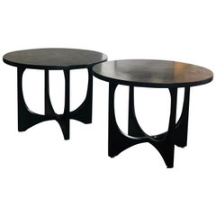 Used 2 Mid-Century Modern Broyhill Brasilia Wood Side /End / Occasional Coffee Tables