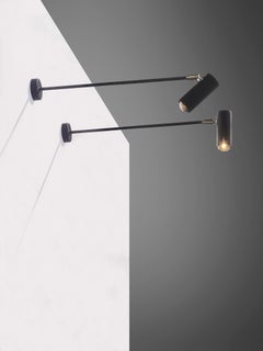 2 APPLIQUES MURALES MID-CENTURY-MODERN par RENE-JEAN CAILLETTE PARSCOT France 1950