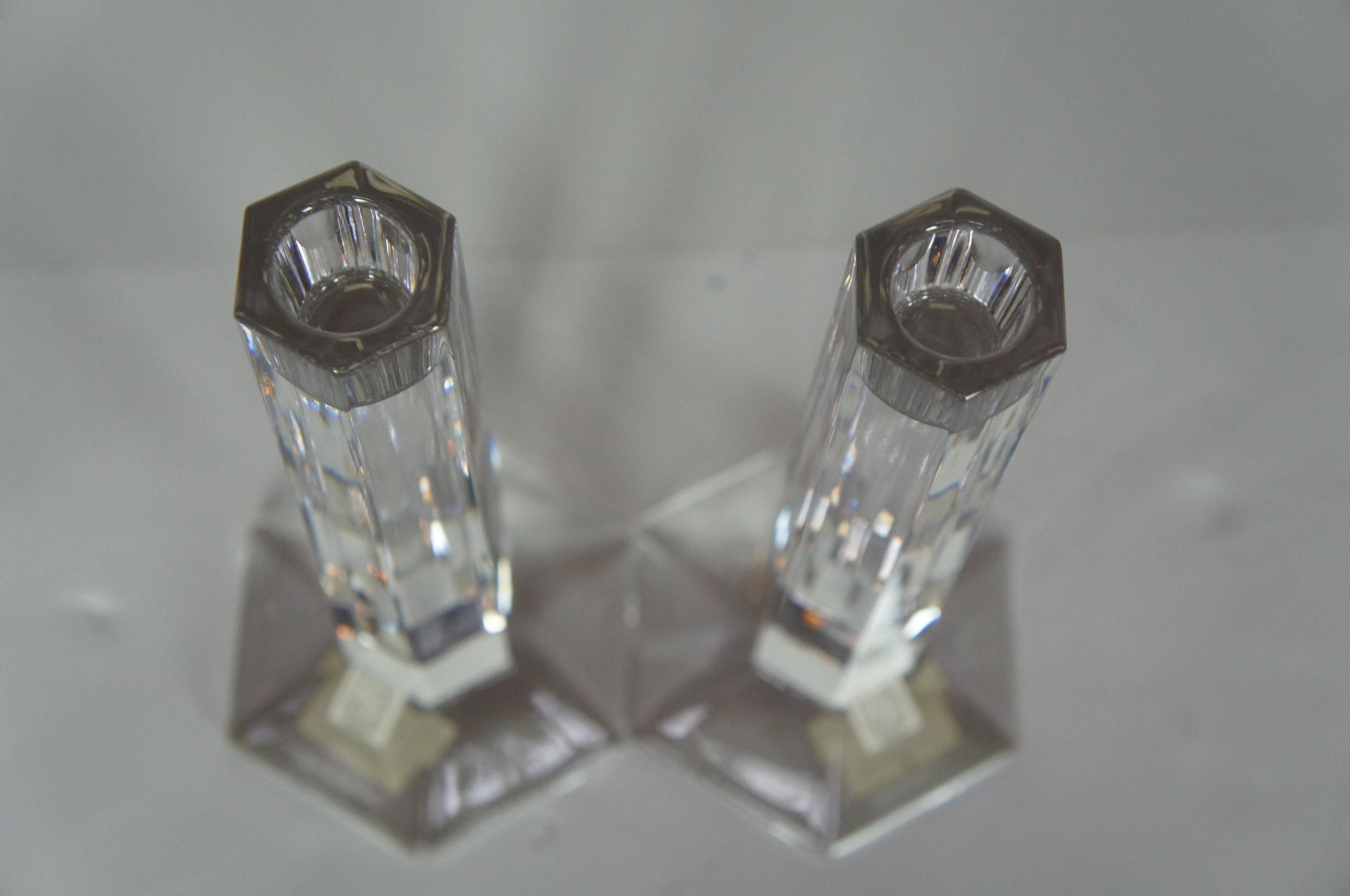 rogaska crystal candlesticks