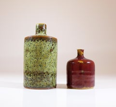 2 vases miniatures - Stig Lindberg - Atelier Gustavsberg - Milieu du XXe siècle