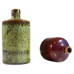 2 vases miniatures - Stig Lindberg - Atelier Gustavsberg - Milieu du XXe siècle