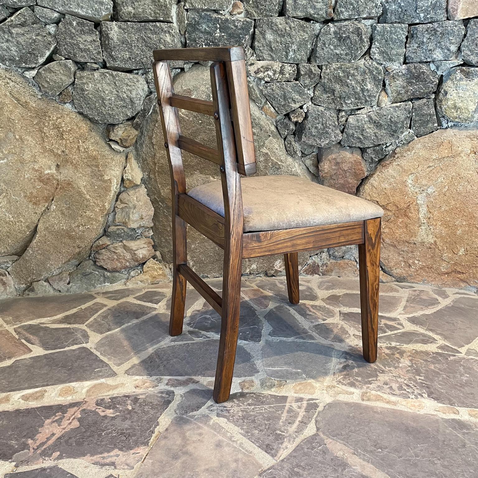 2 Modern Side Chairs in Oak, Style of Paul Laszlo Glenn of Calif 1960s Restored For Sale 3