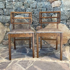 Oak Side Chairs after Paul Laszlo Glenn of Calif restored Mid-Century Modern