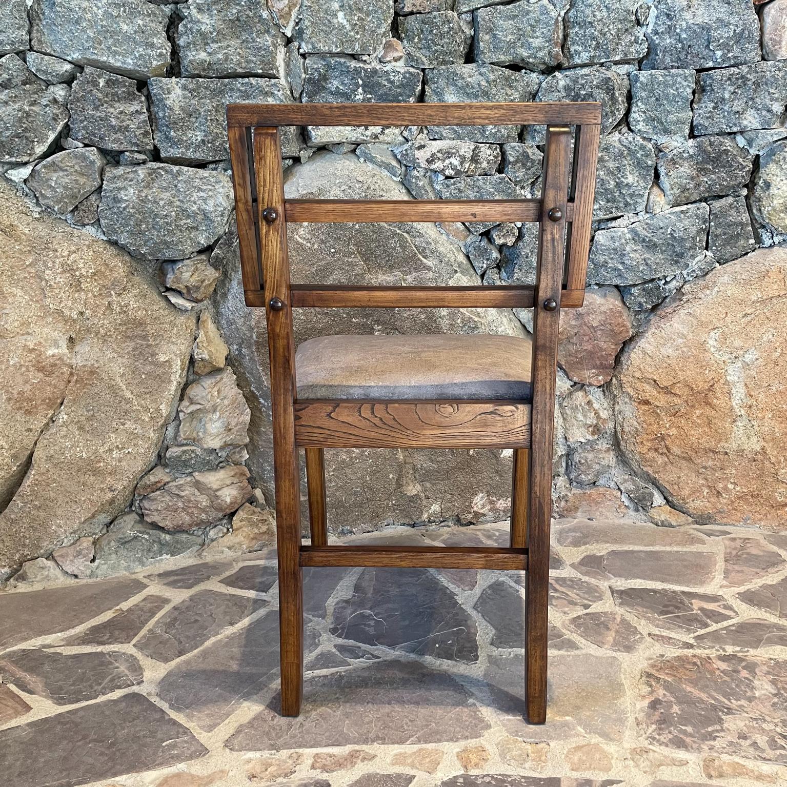 American 2 Modern Side Chairs in Oak, Style of Paul Laszlo Glenn of Calif 1960s Restored For Sale