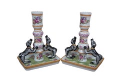 2 Mottahedeh Stately Homes Sir Humphrey Wakefield Famille Rose Kerzenständer, 7"