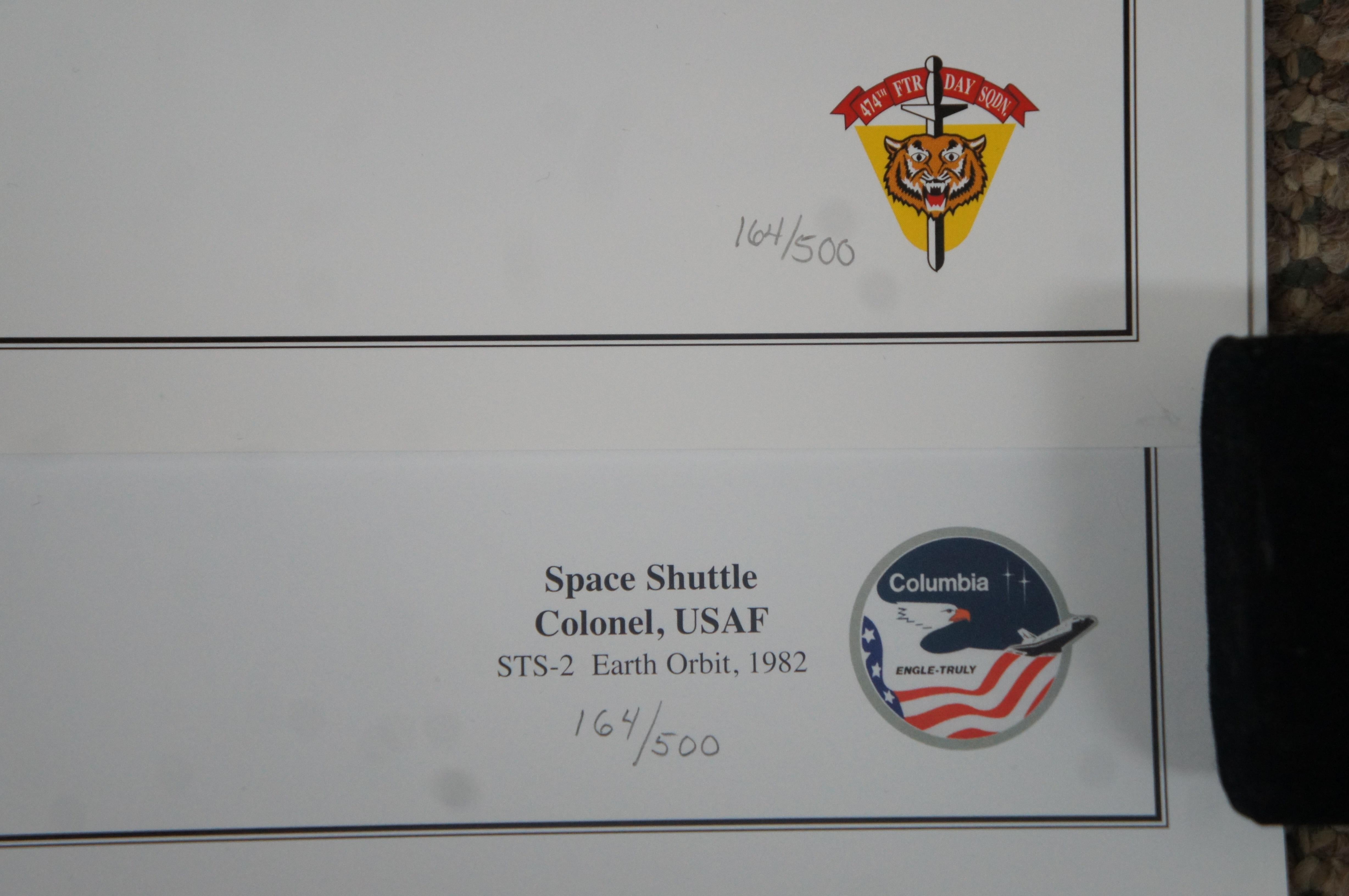 2 National Aviation Hall of Fame Airplane Prints FW 731 Space Shuttle  For Sale 1