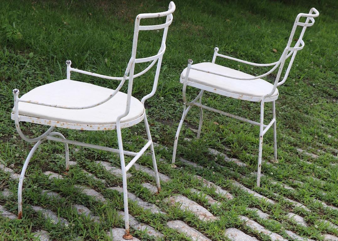 American 2 Neoclassic Form Garden Chairs