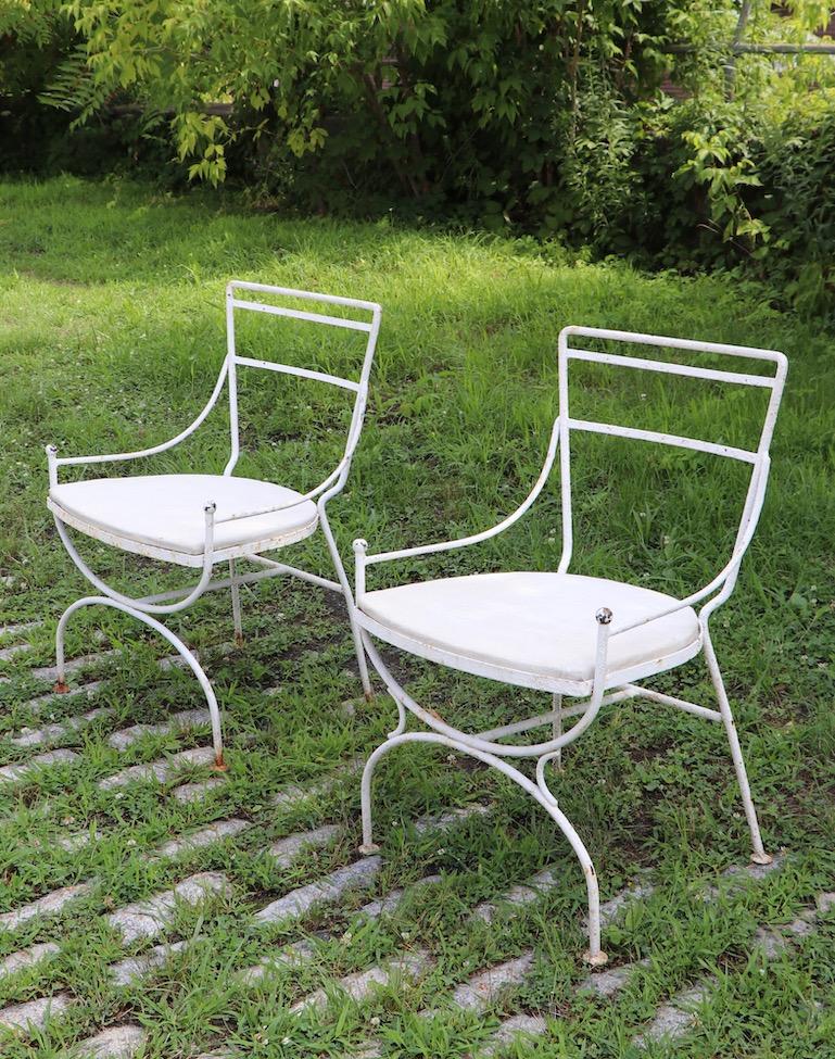 2 Neoclassic Form Garden Chairs 1