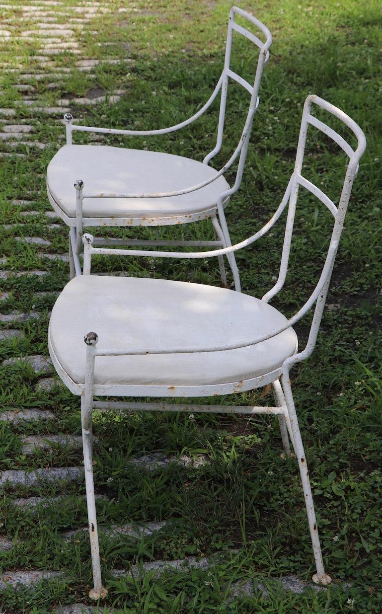 2 Neoclassic Form Garden Chairs 2