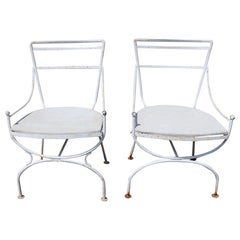 2 Neoclassic Form Garden Chairs