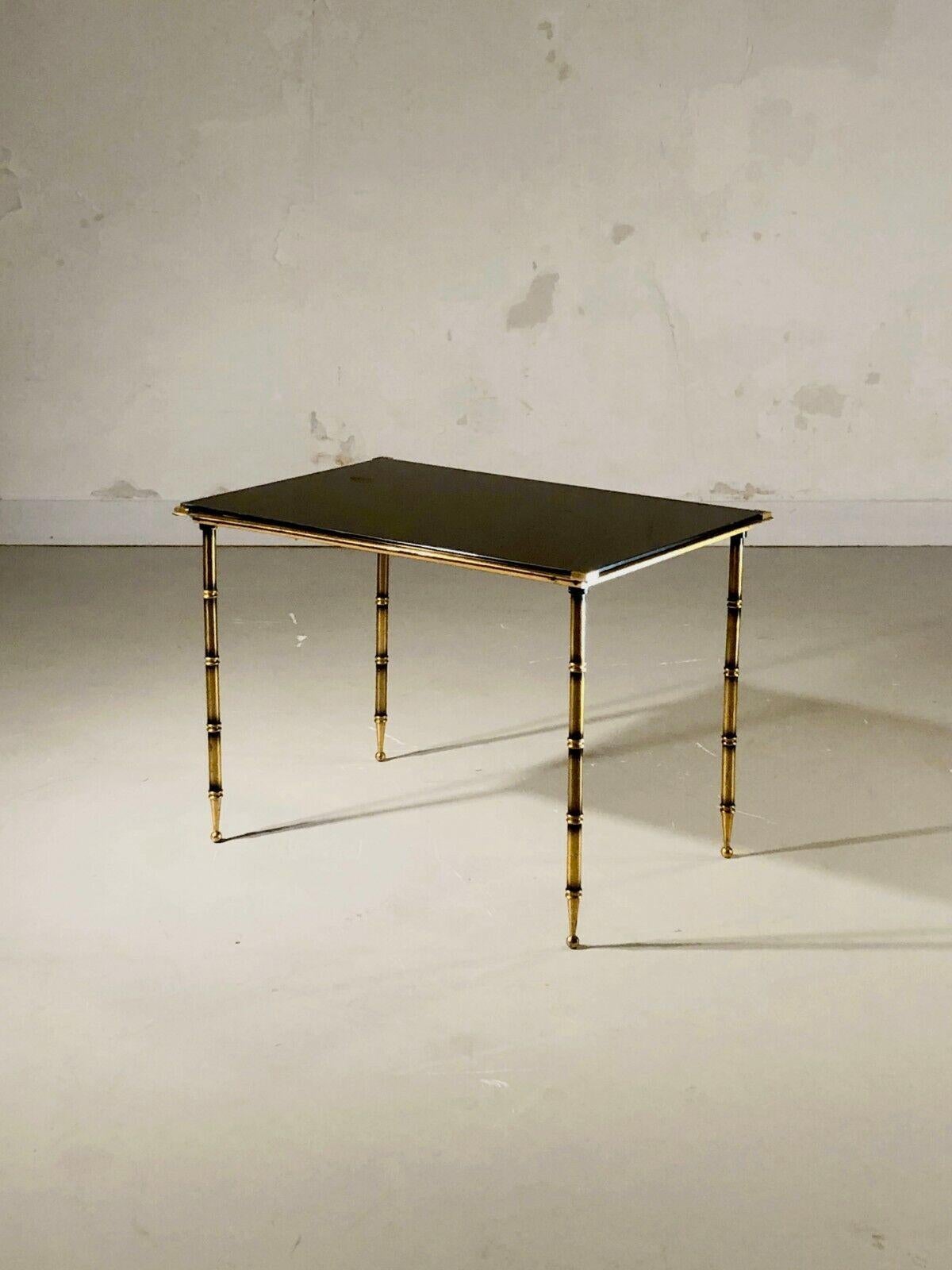 2 NEO-CLASSICAL ART-DECO Side or COFFEE TABLES by MAISON BAGUES, France 1960 For Sale 6