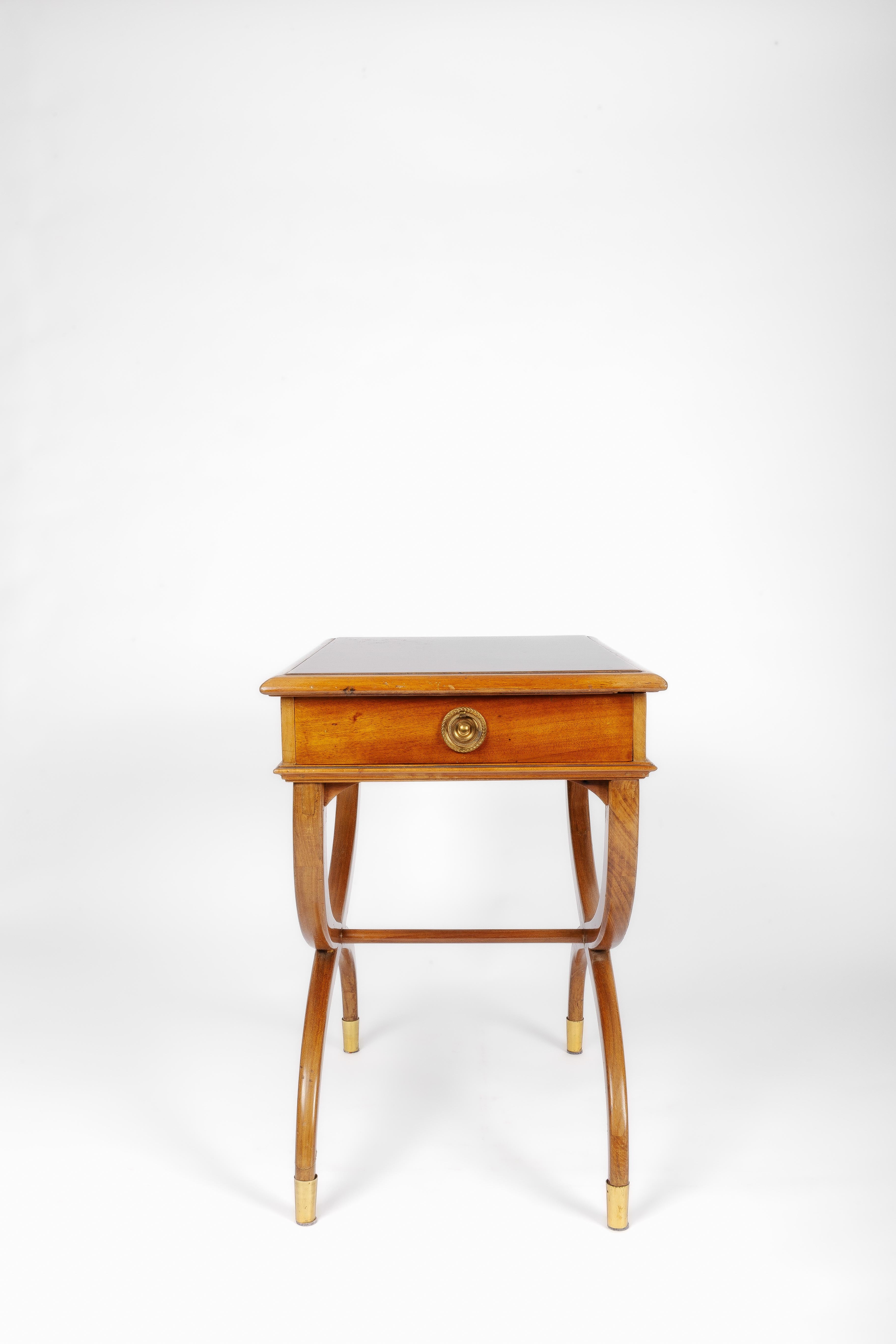 2 Night stands gondola form, 1940's regency style In Fair Condition For Sale In Zemst, BE