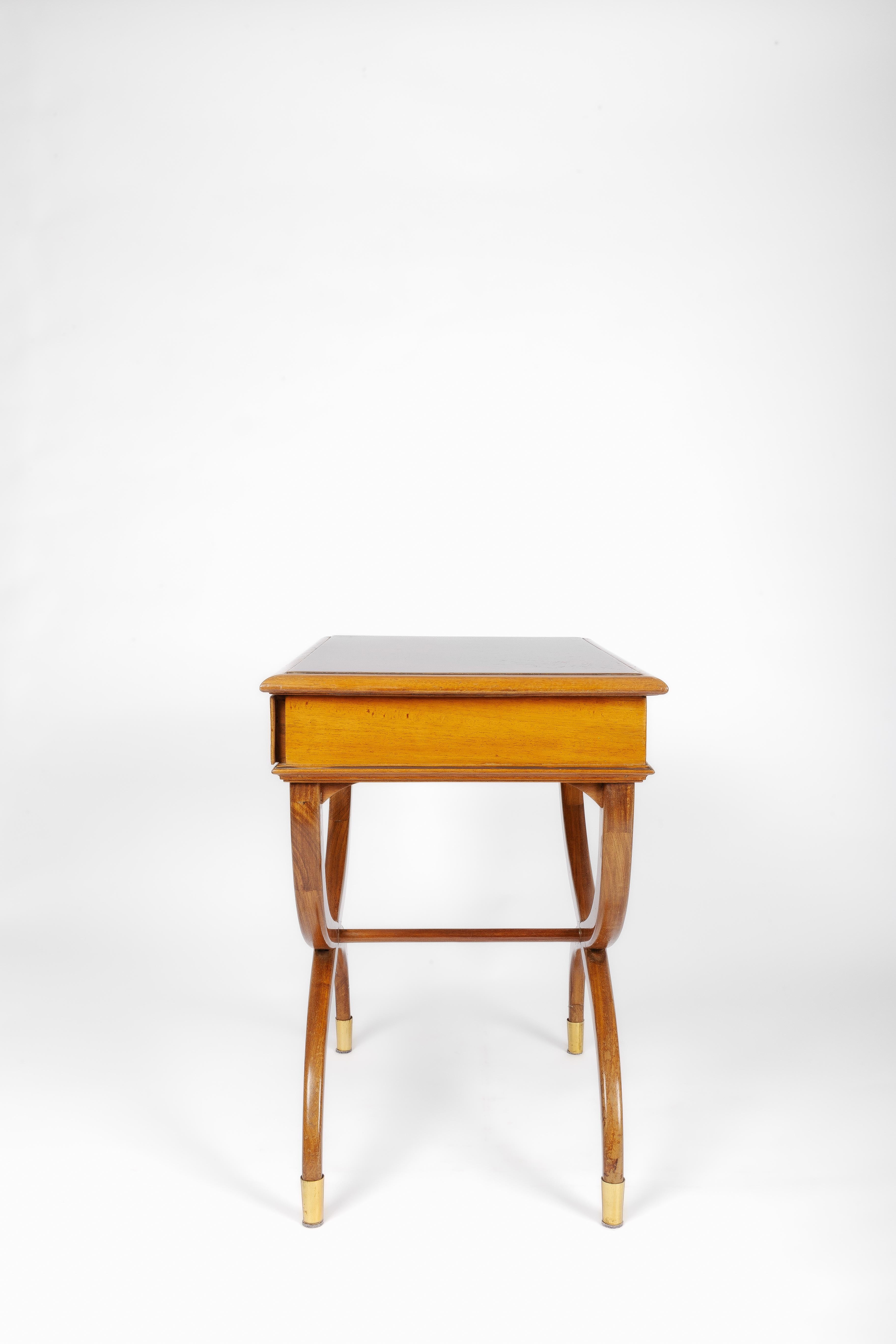 20th Century 2 Night stands gondola form, 1940's regency style For Sale