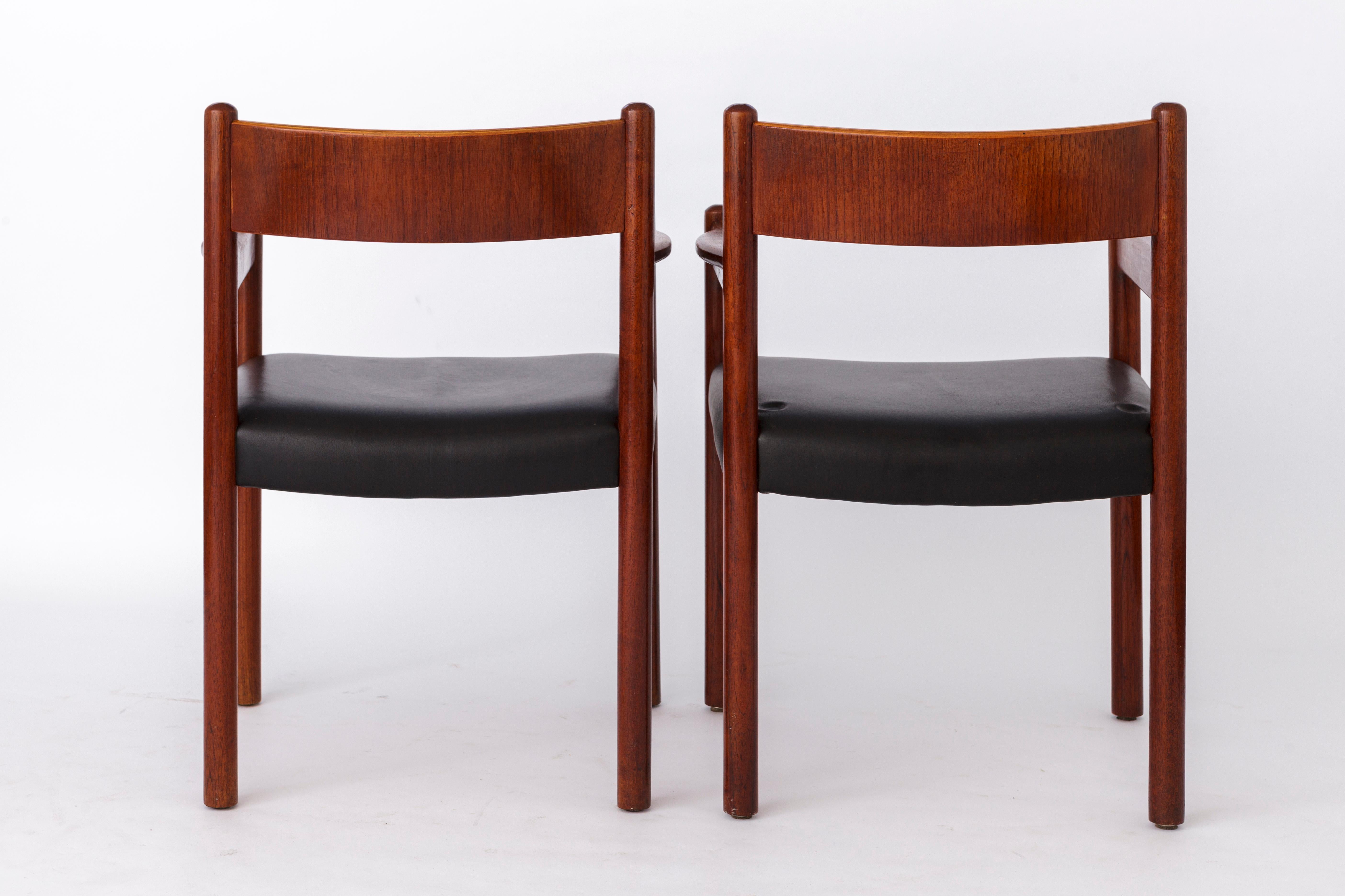 2 of 12 Vintage Armchairs, 1960s, Danish Teak 1
