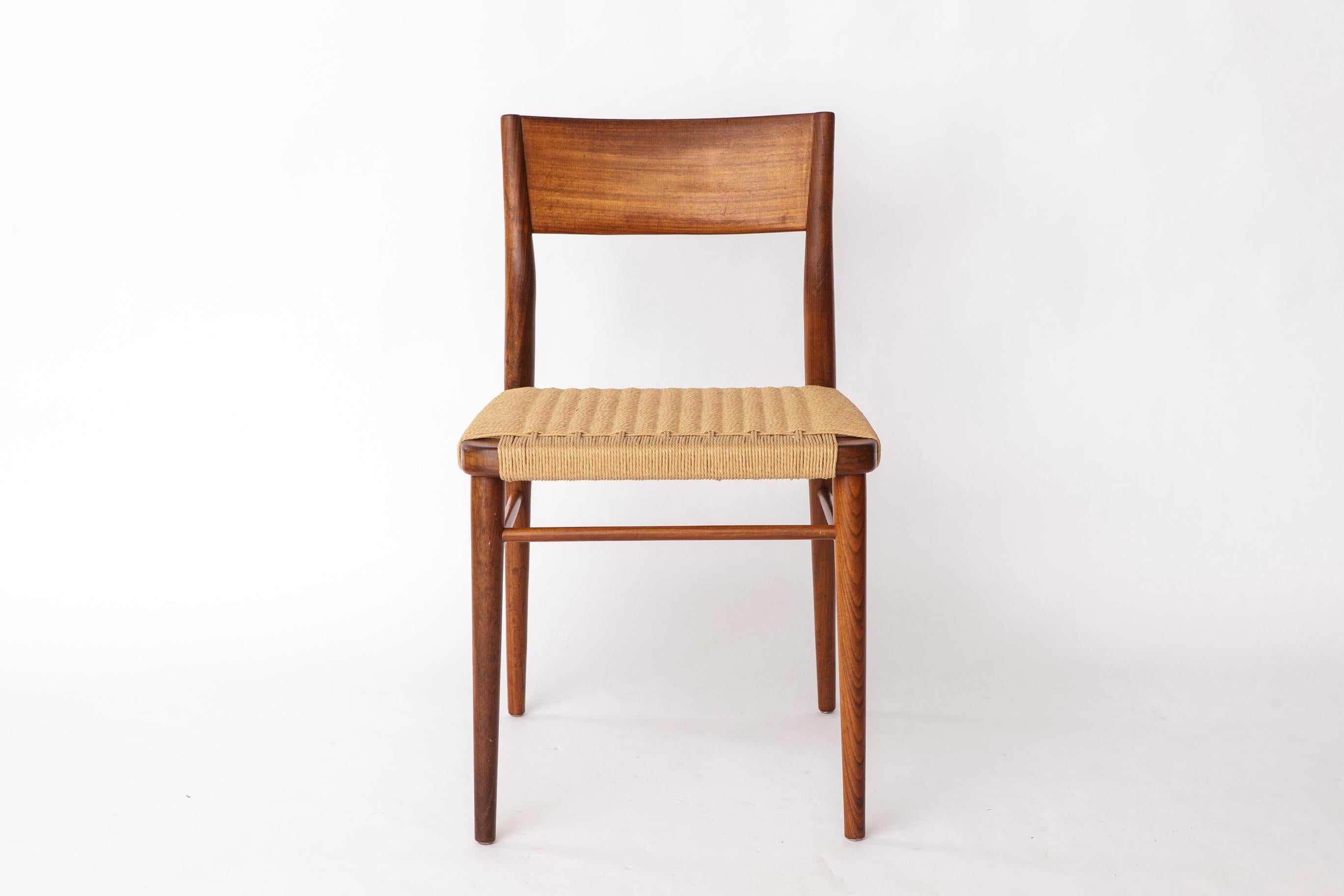 Mid-Century Modern 2 de 16 Chaises de salle à manger en teck par Georg Leowald pour Wilkhahn, Allemagne - Model No 351 en vente