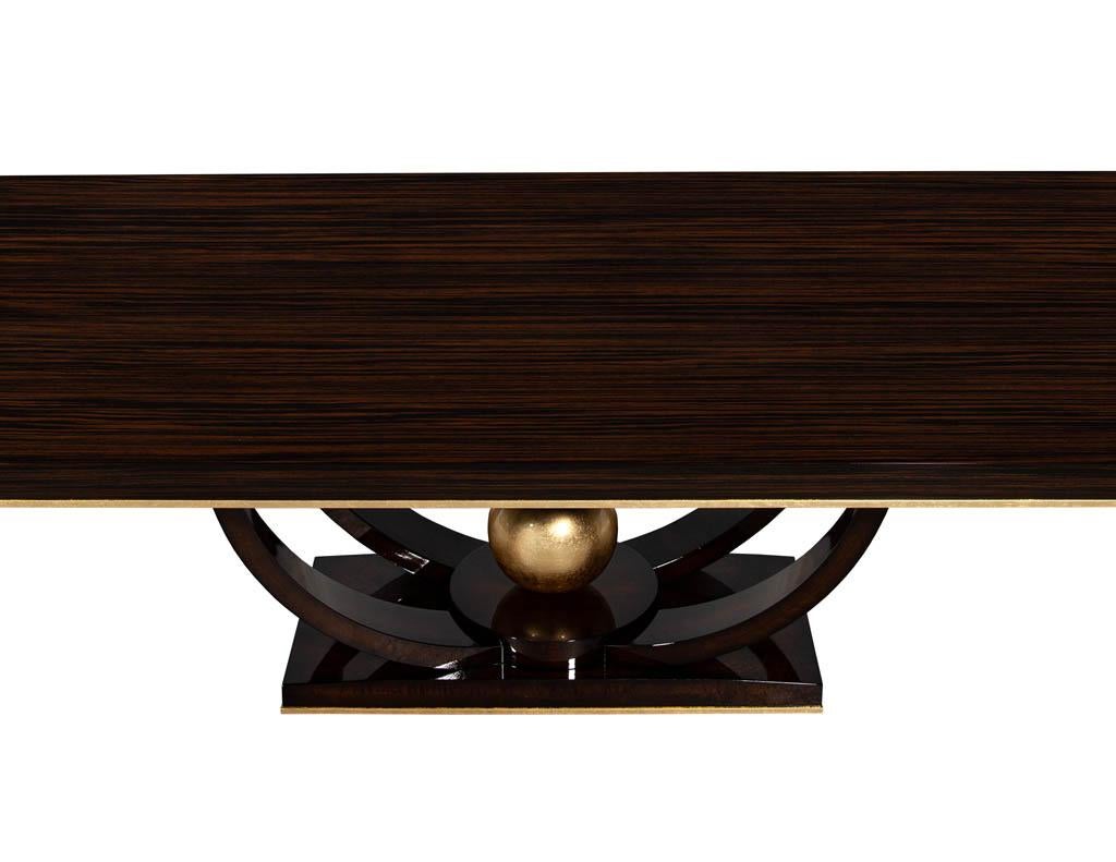 2 de 2 FINAL para Mesa de comedor Aida Custom de Macassar inspirada en el Art Dec�ó Hoja de Oro 7