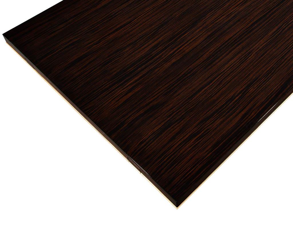 2 de 2 FINAL para Mesa de comedor Aida Custom de Macassar inspirada en el Art Decó Hoja de Oro 9
