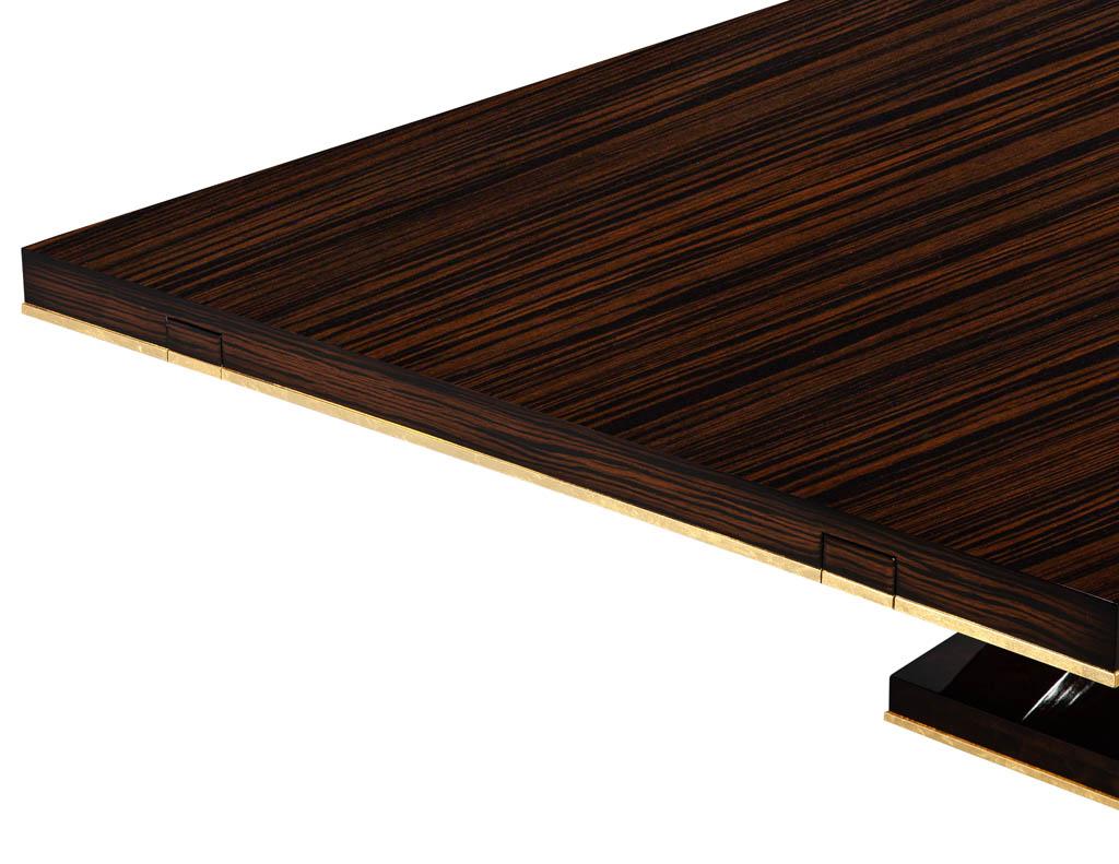2 de 2 FINAL para Mesa de comedor Aida Custom de Macassar inspirada en el Art Decó Hoja de Oro 2