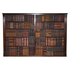 Vintage 2 OF 3 FULLY RESTORED RARE EXTRA LARGE 127X190CM FAUX BOOK LiBRARY WALL PANELS