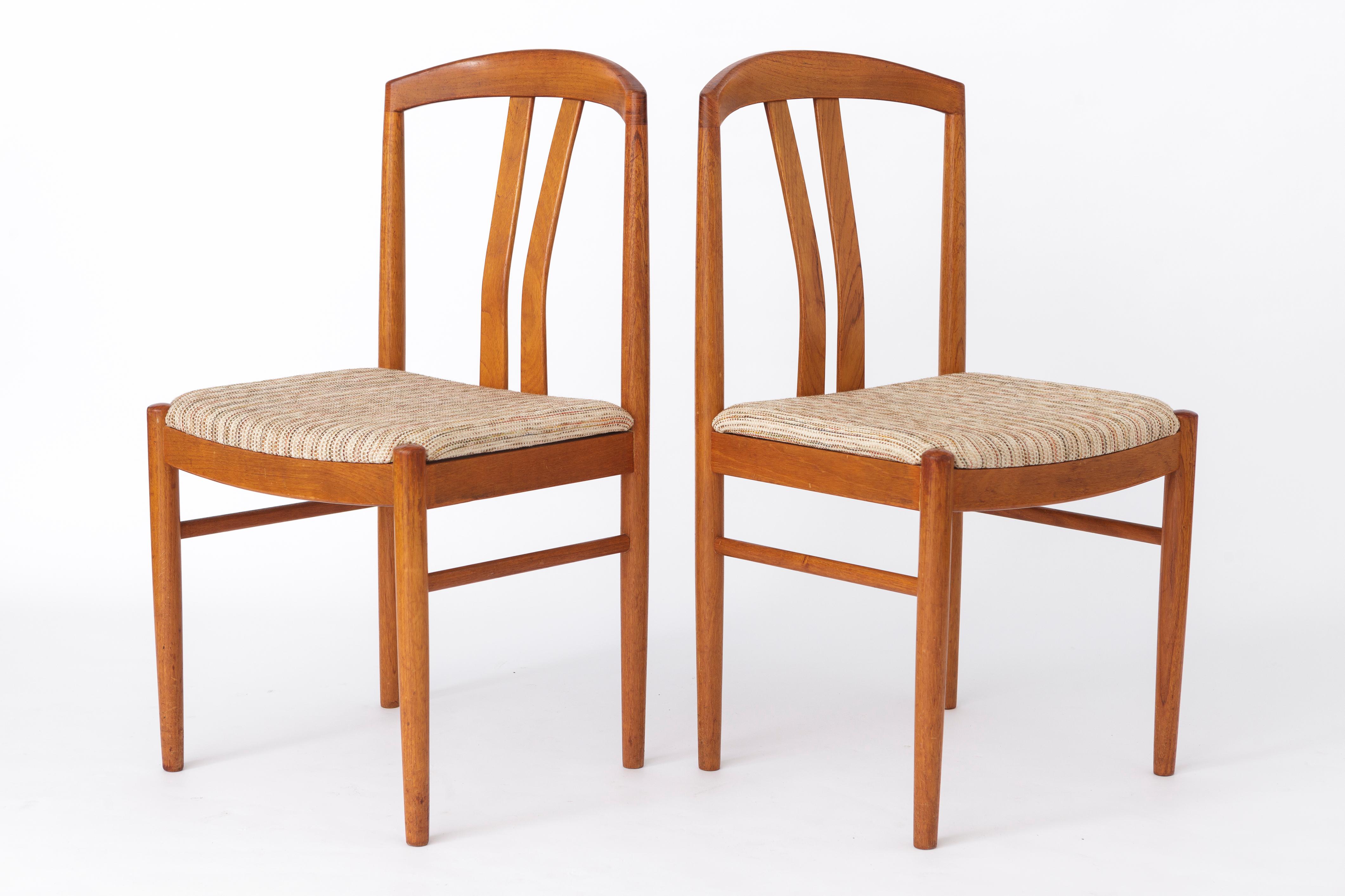 Mid-Century Modern 2 of 4 Chairs by Carl Ekström for Albin Johansson & Söner, Sweden, 1960s - Set o